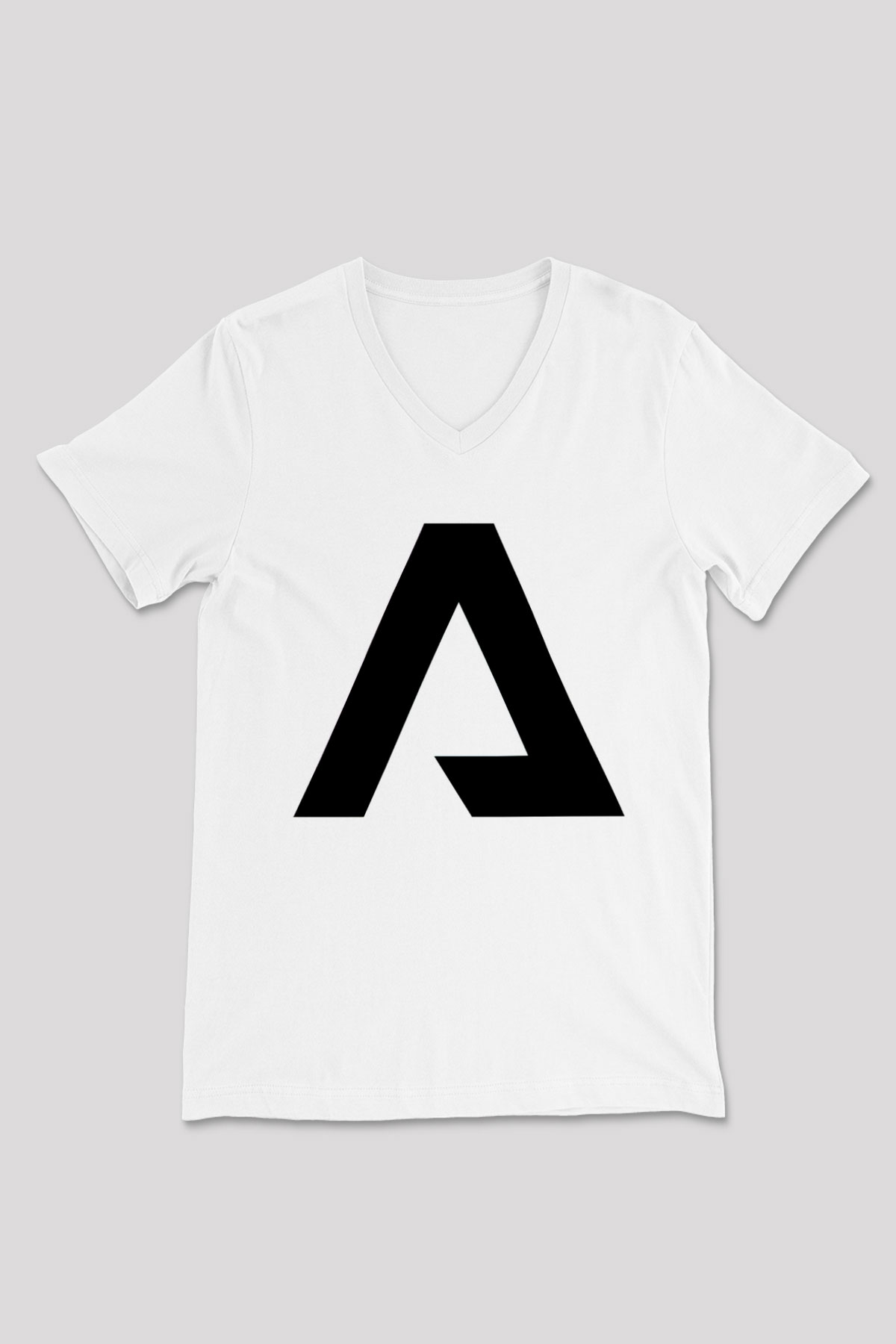 Titanfall Beyaz Unisex V Yaka Tişört T-Shirt