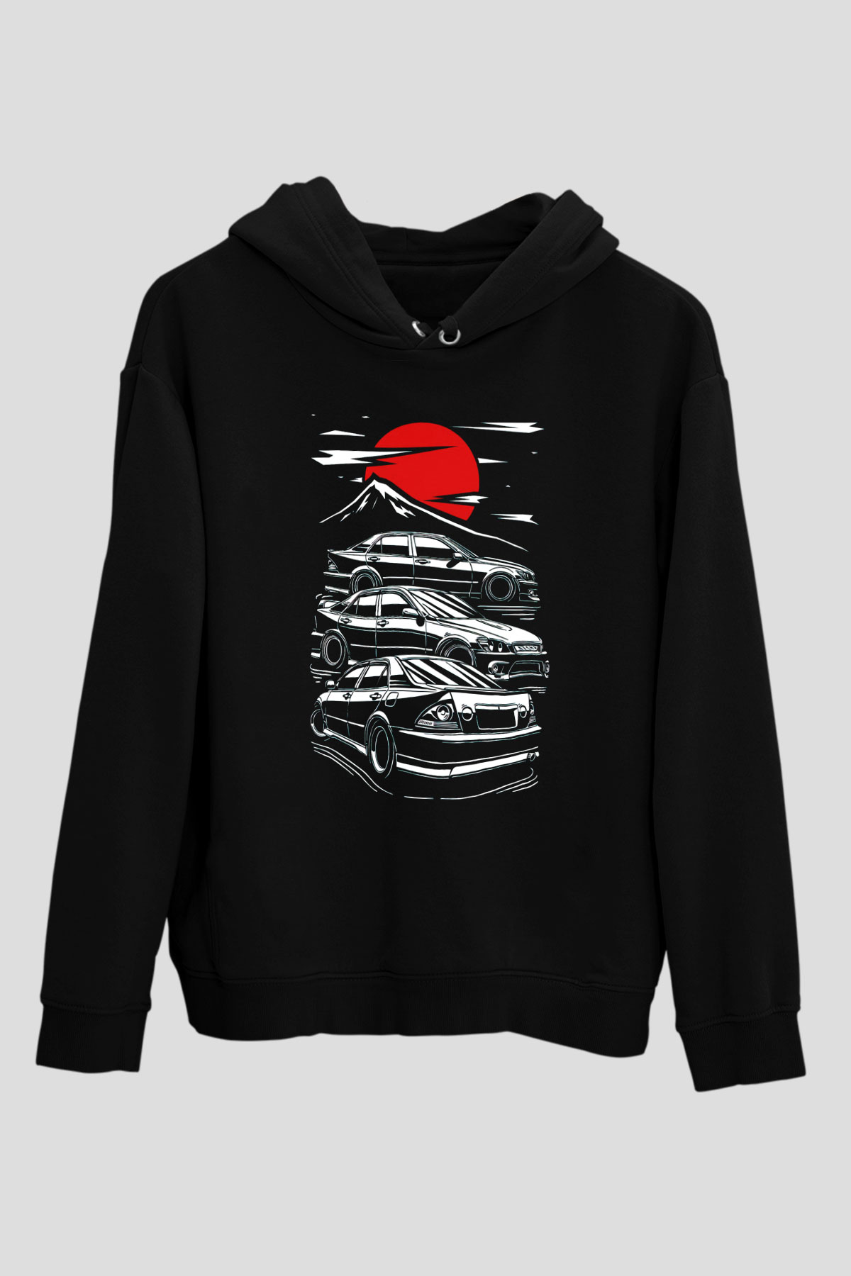 Tokyo YarışıSiyah  Unisex Hoodie