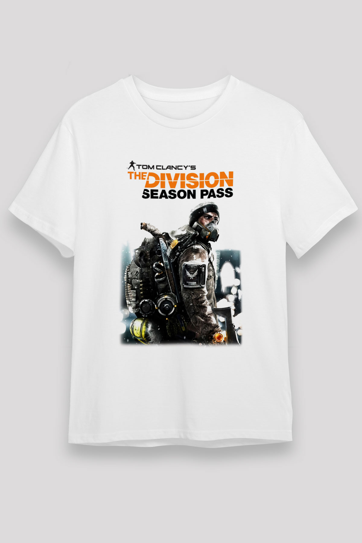 Tom Clancy Beyaz Unisex Tişört T-Shirt