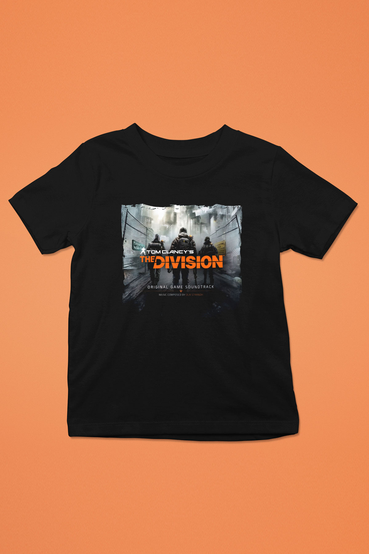 Tom Clancy Siyah Unisex Çocuk Tişört