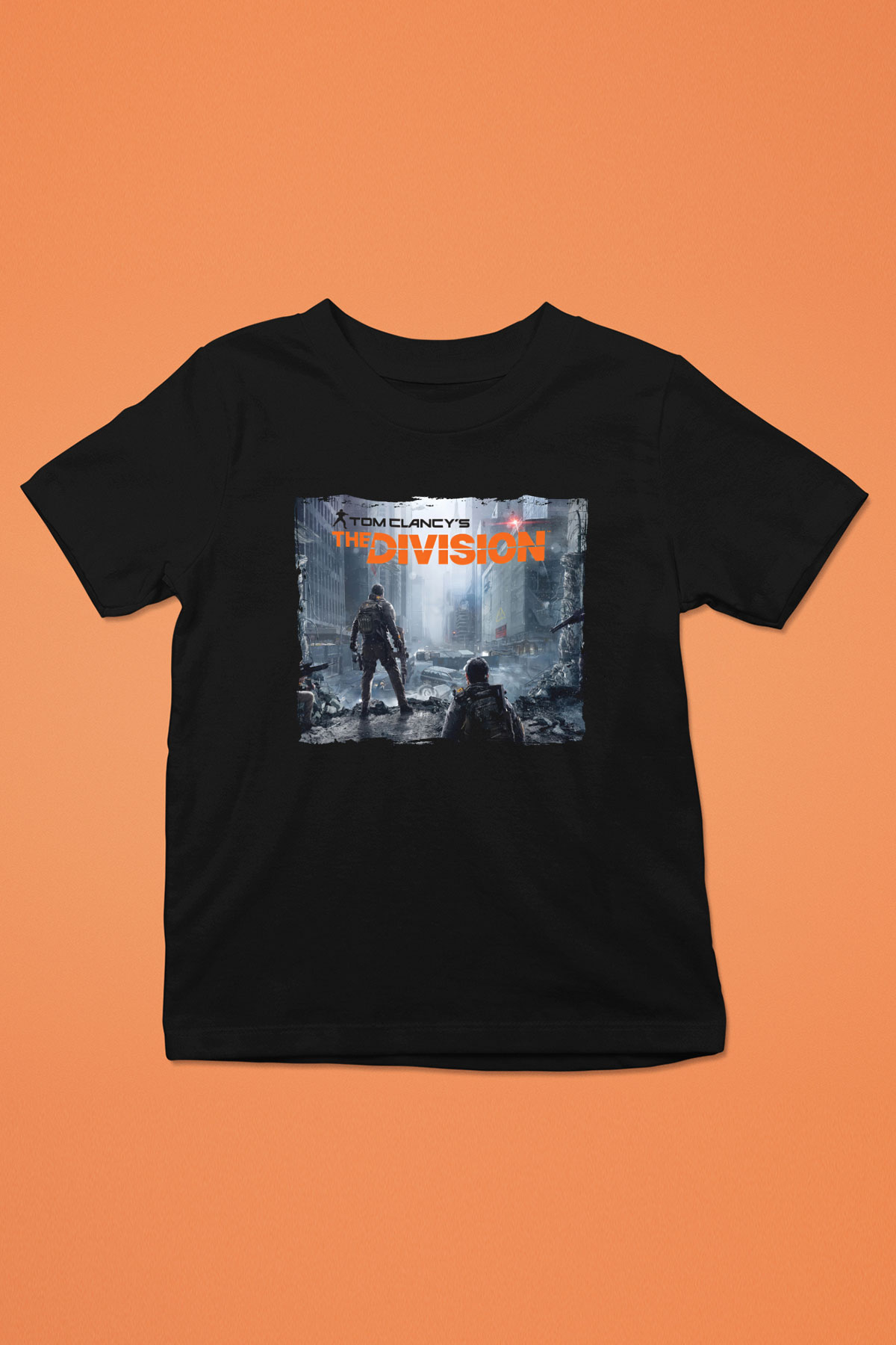 Tom Clancy Siyah Unisex Çocuk Tişört
