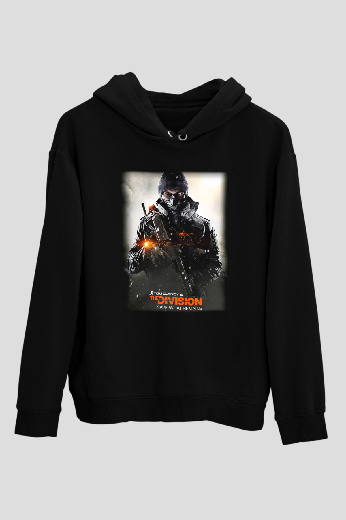 Tom Clancy Siyah Unisex Hoodie