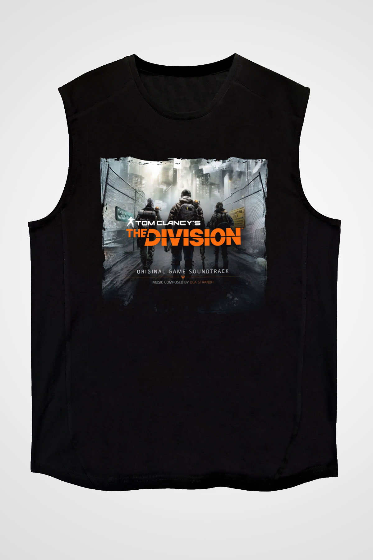 Tom Clancy Siyah Unisex Kolsuz Tişört
