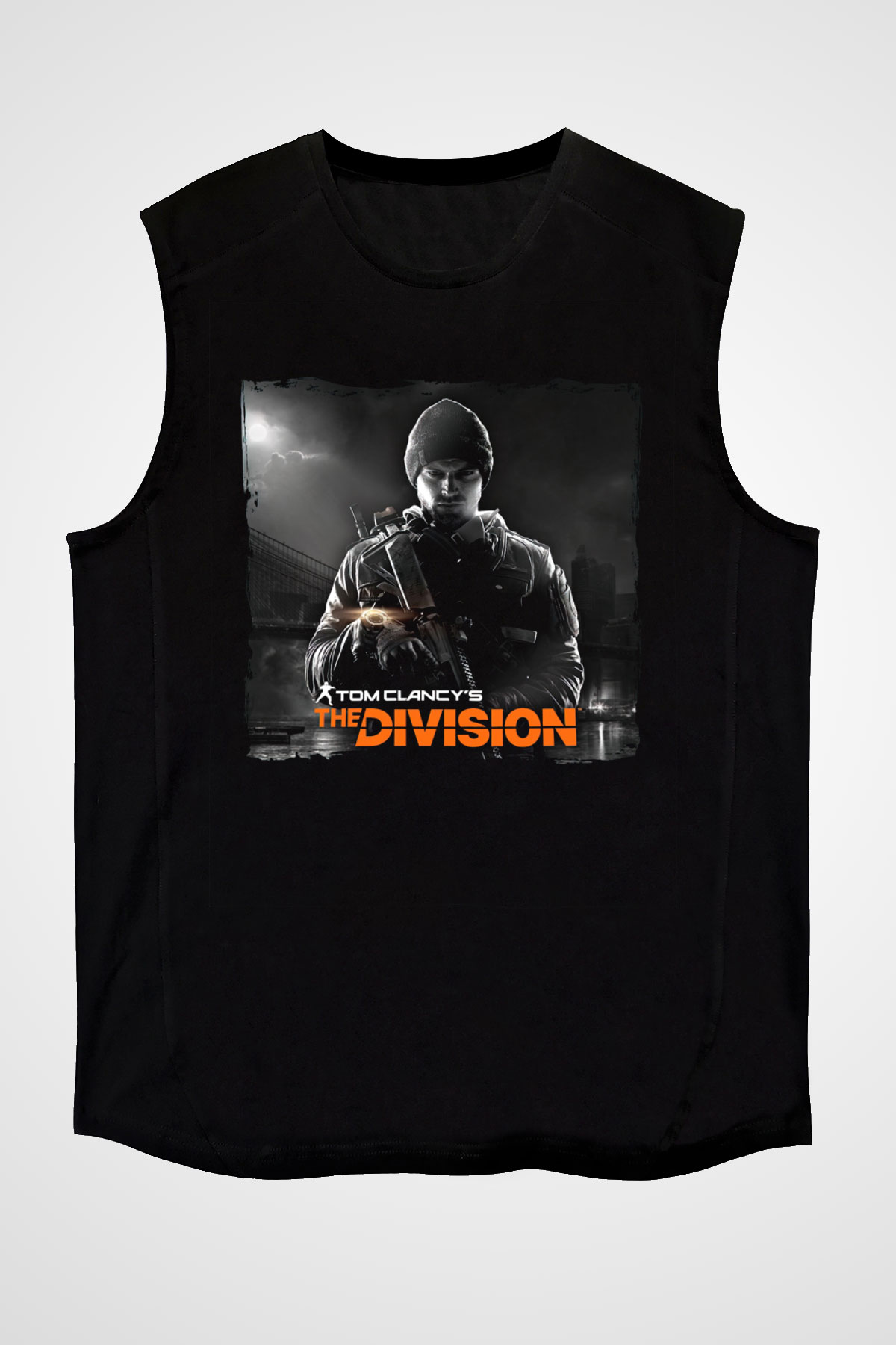 Tom Clancy Siyah Unisex Kolsuz Tişört