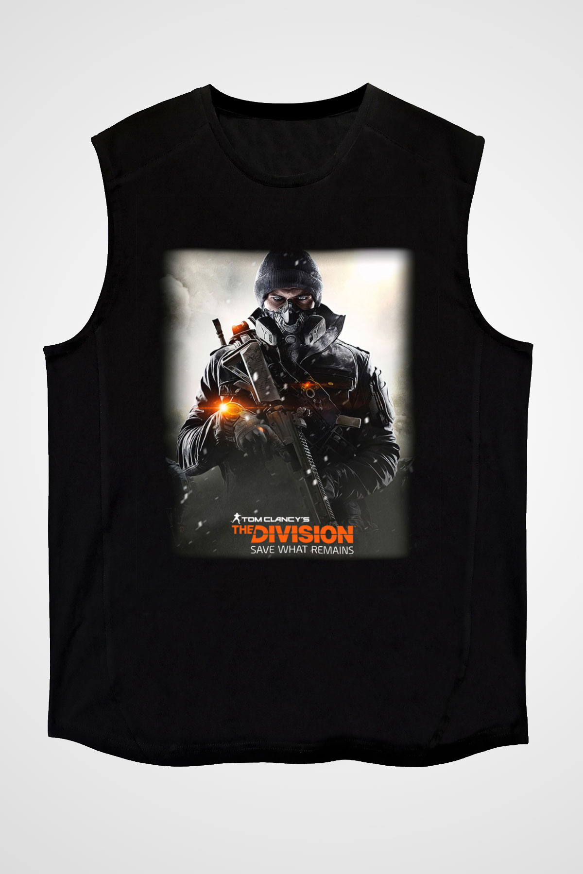 Tom Clancy Siyah Unisex Kolsuz Tişört