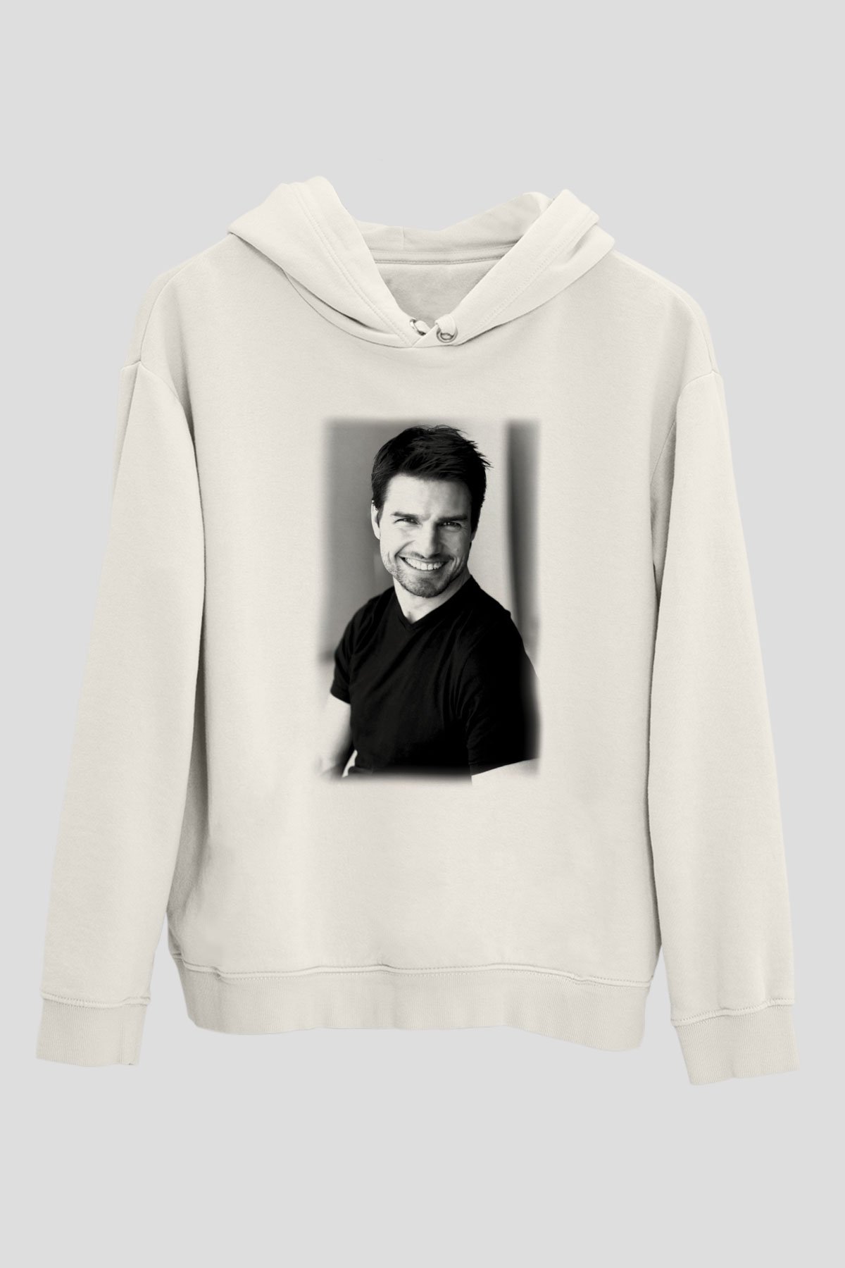 Tom Cruise Beyaz Unisex Kapşonlu Sweatshirt