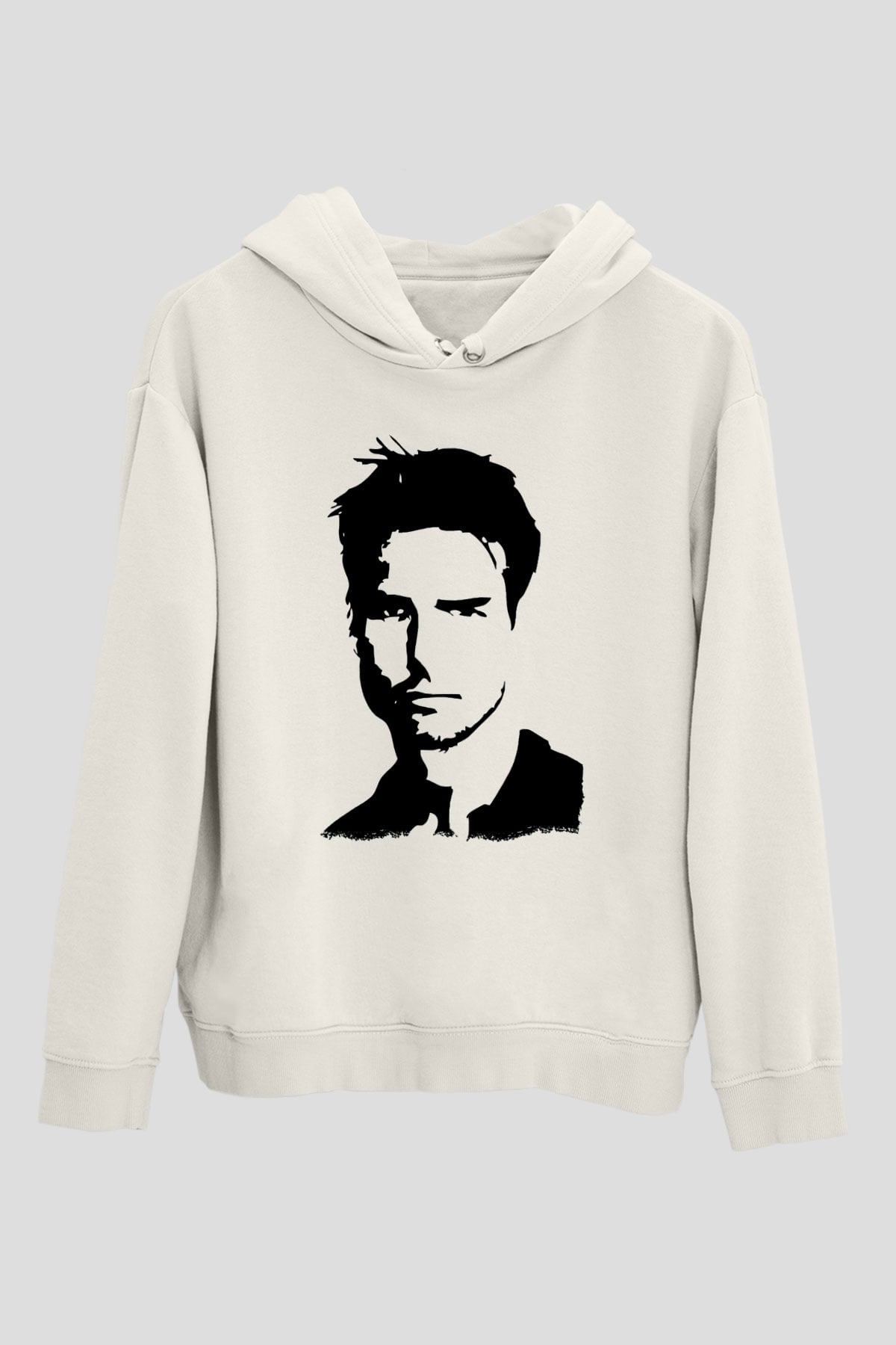Tom Cruise Beyaz Unisex Kapüşonlu Sweatshirt