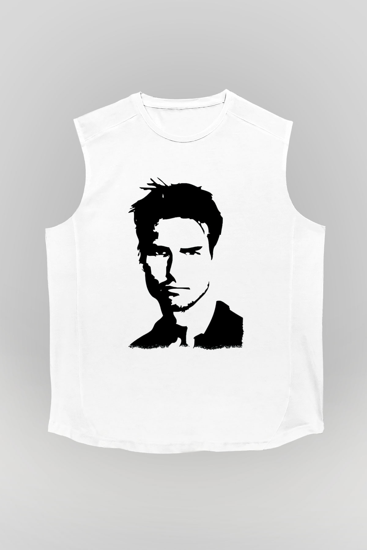 Tom Cruise Beyaz Unisex Kolsuz Tişört