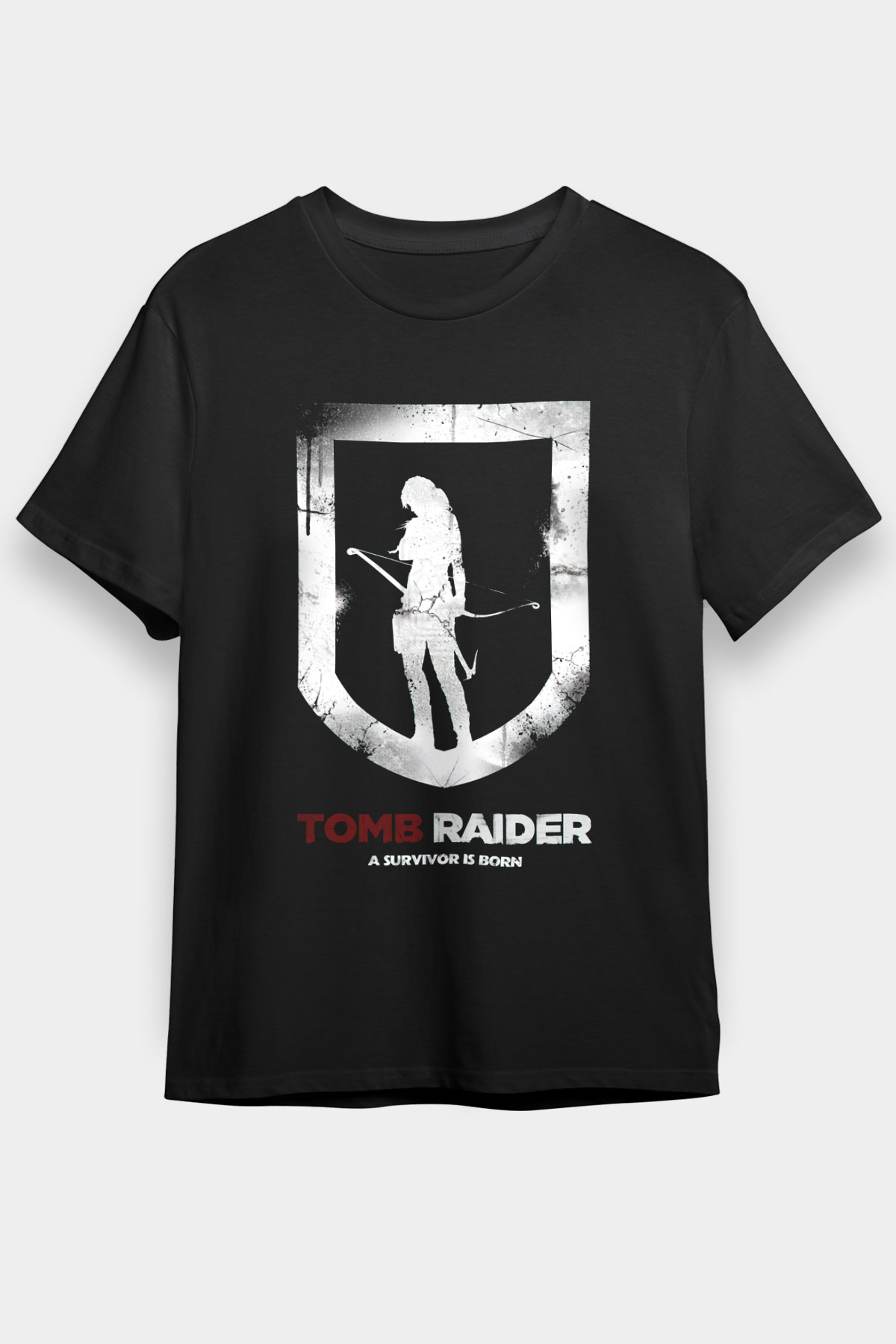 Tomb Raider Siyah Unisex Graphic Tee - STREETWEAR