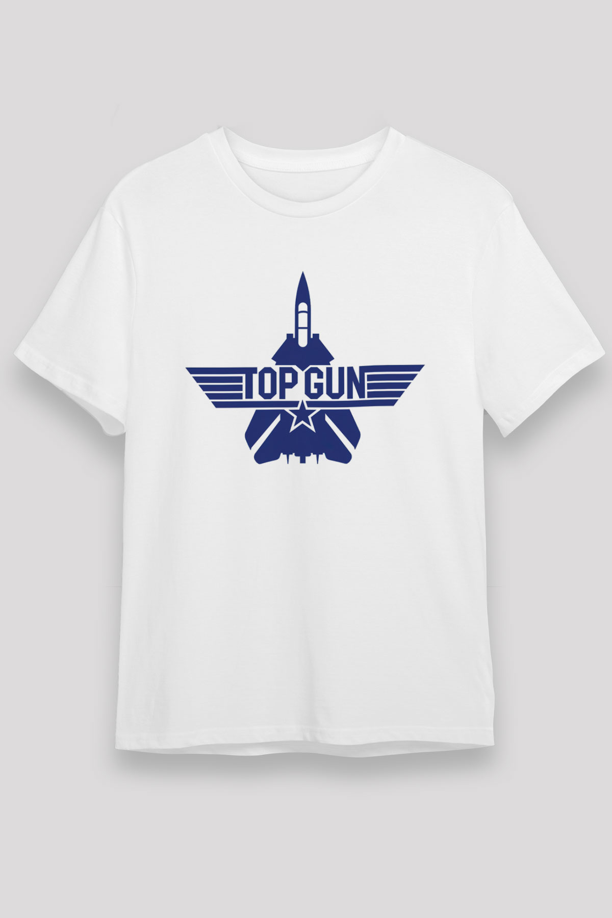 Top Gun Beyaz Unisex Tişört T-Shirt