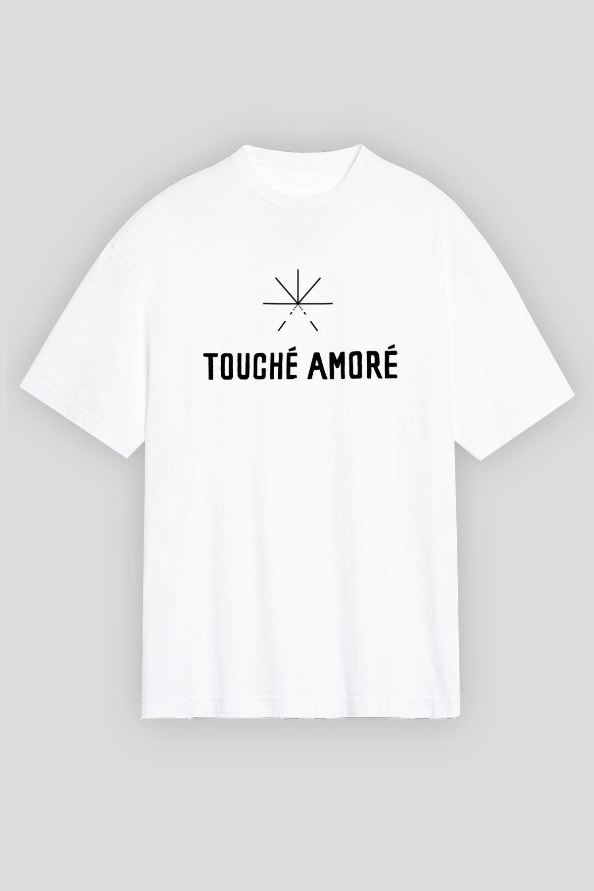 Touche Amore Beyaz Unisex Oversize Tişört T-Shirt
