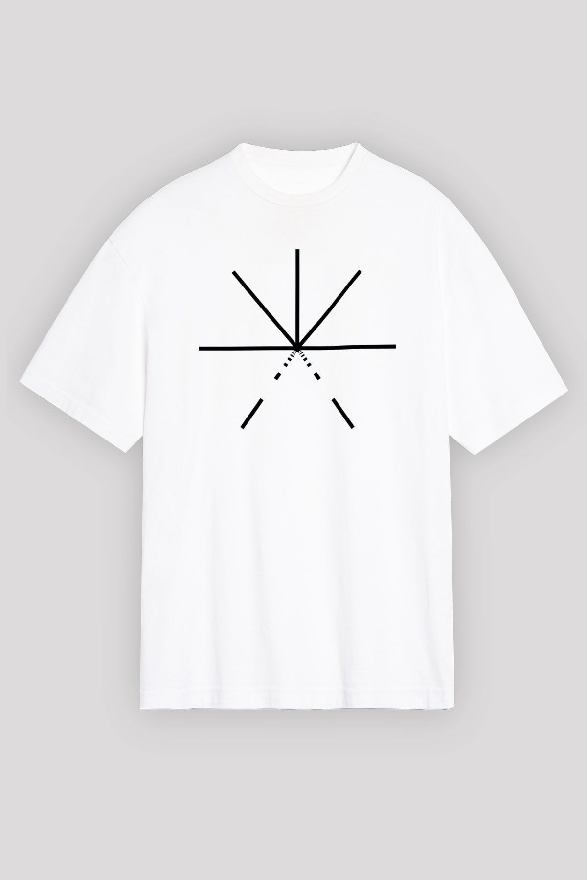 Touche Amore Beyaz Unisex Oversize Tişört T-Shirt