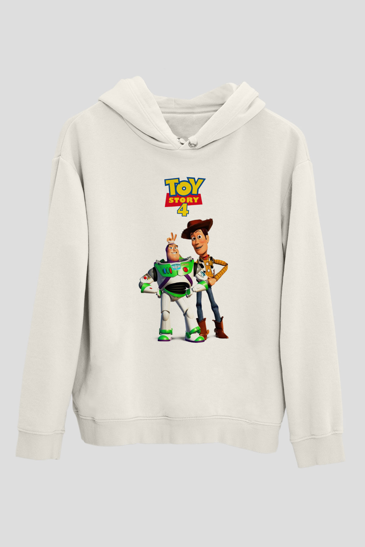 Toy Story Beyaz Unisex Hoodie