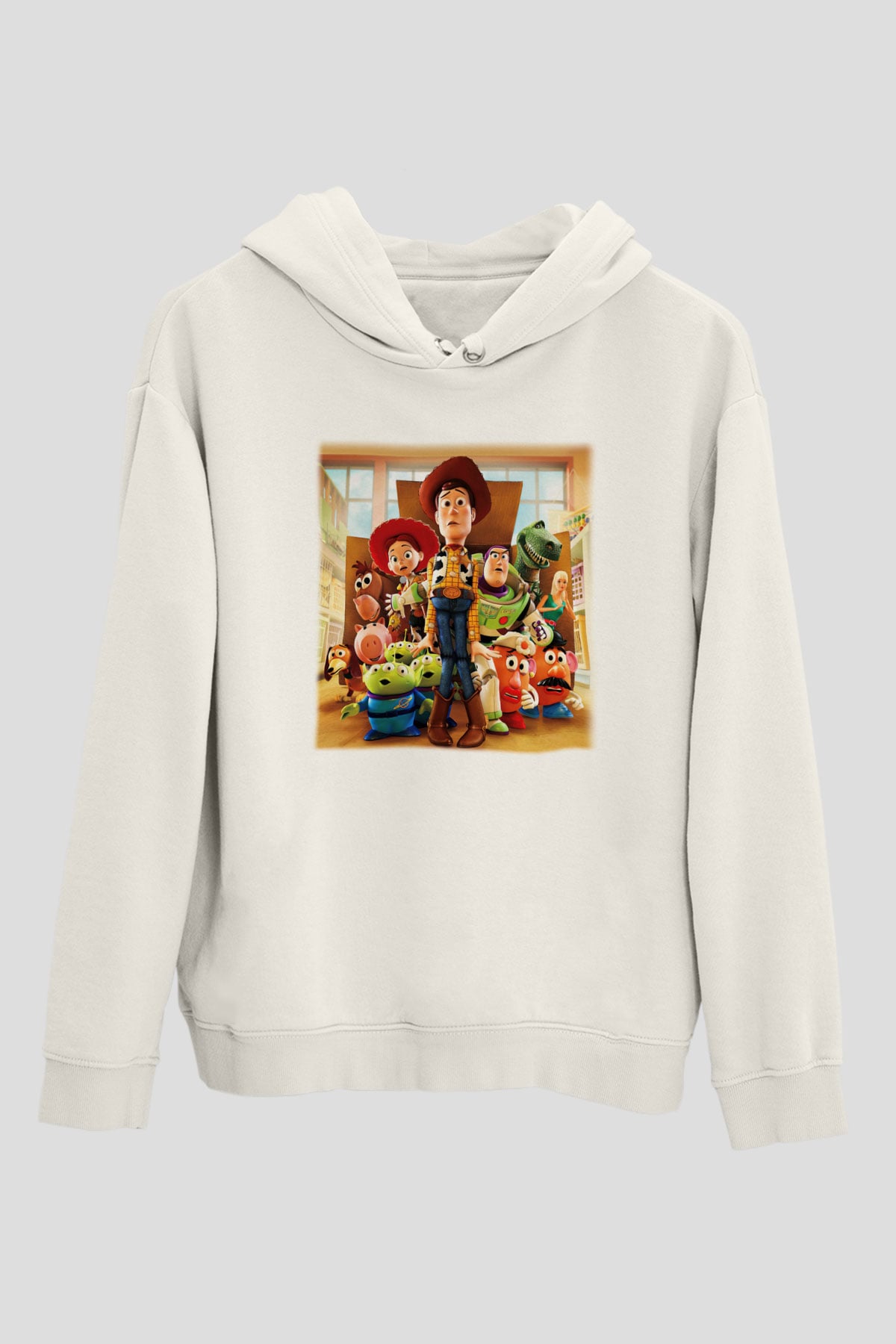 Toy Story Beyaz Unisex Hoodie