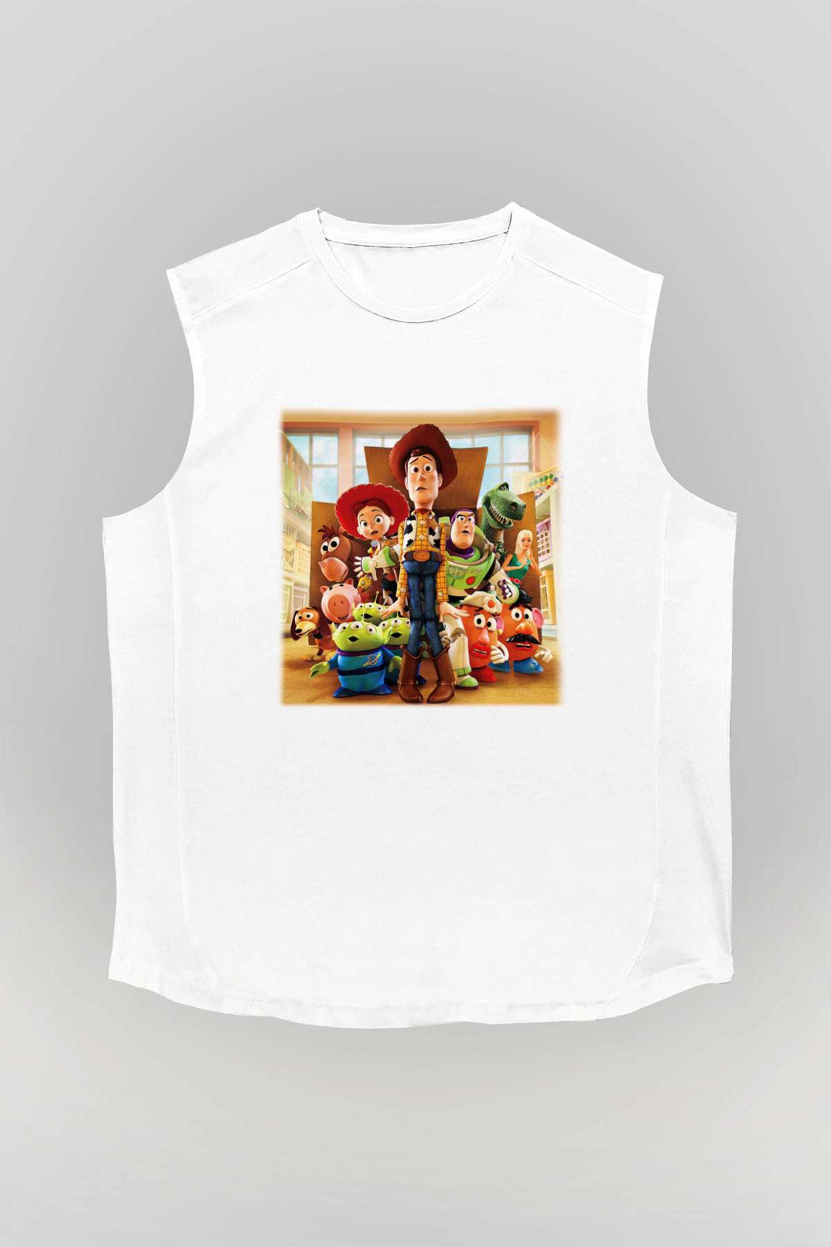 Toy Story Beyaz Unisex Kolsuz Tişört