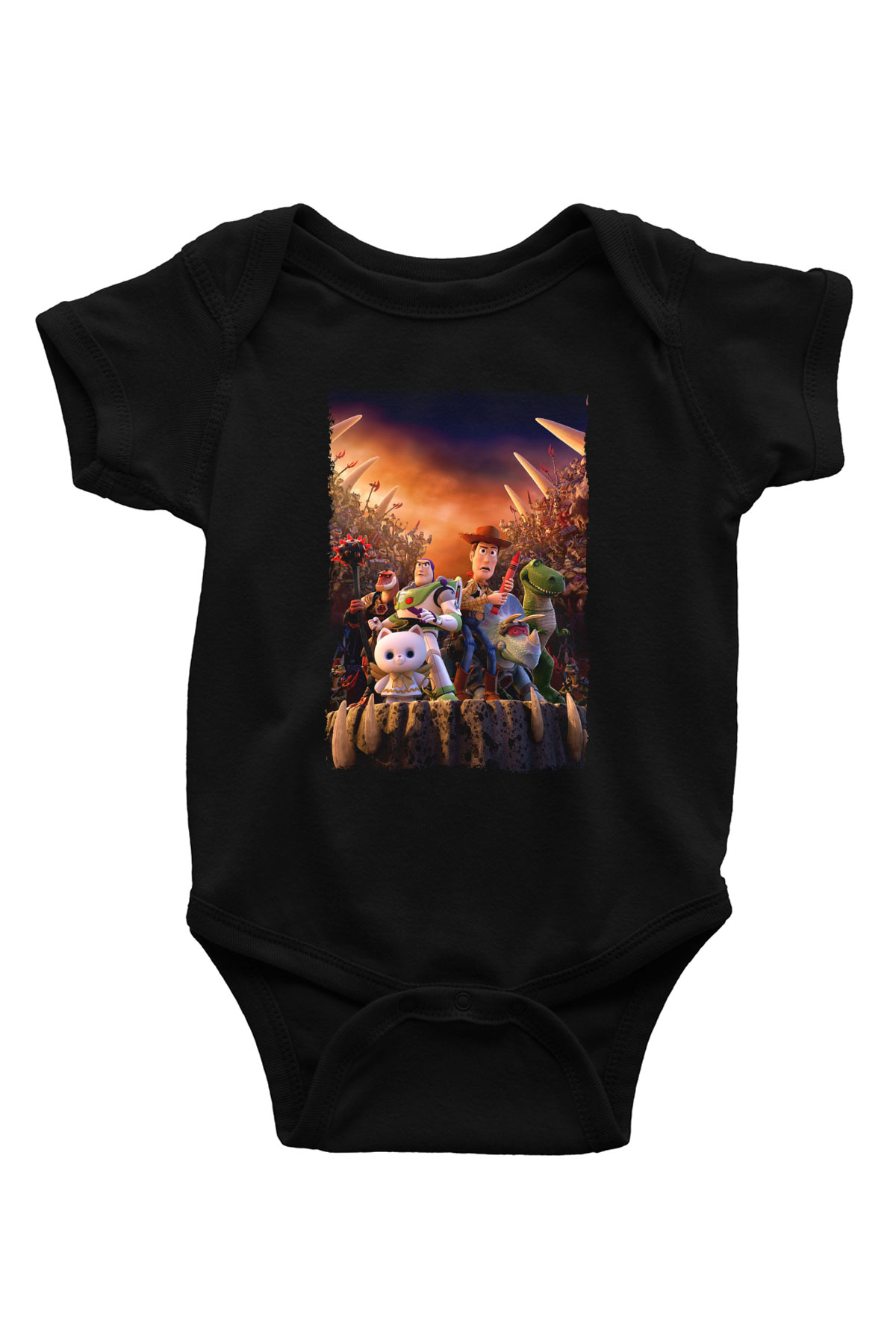Toy Story Siyah Bebek Body - Zıbın