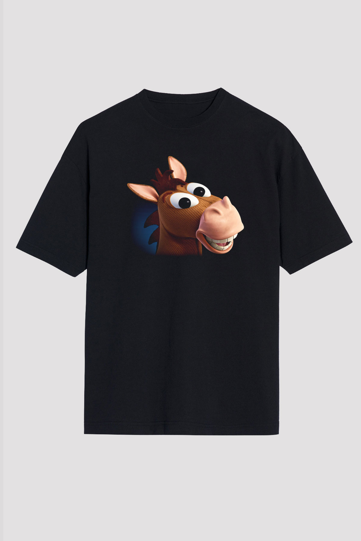 Toy Story Siyah Unisex Oversize Tişört T-Shirt