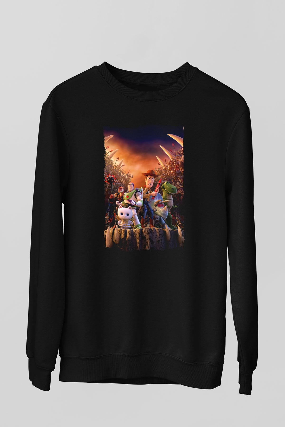Toy Story Siyah Unisex Sweatshirt