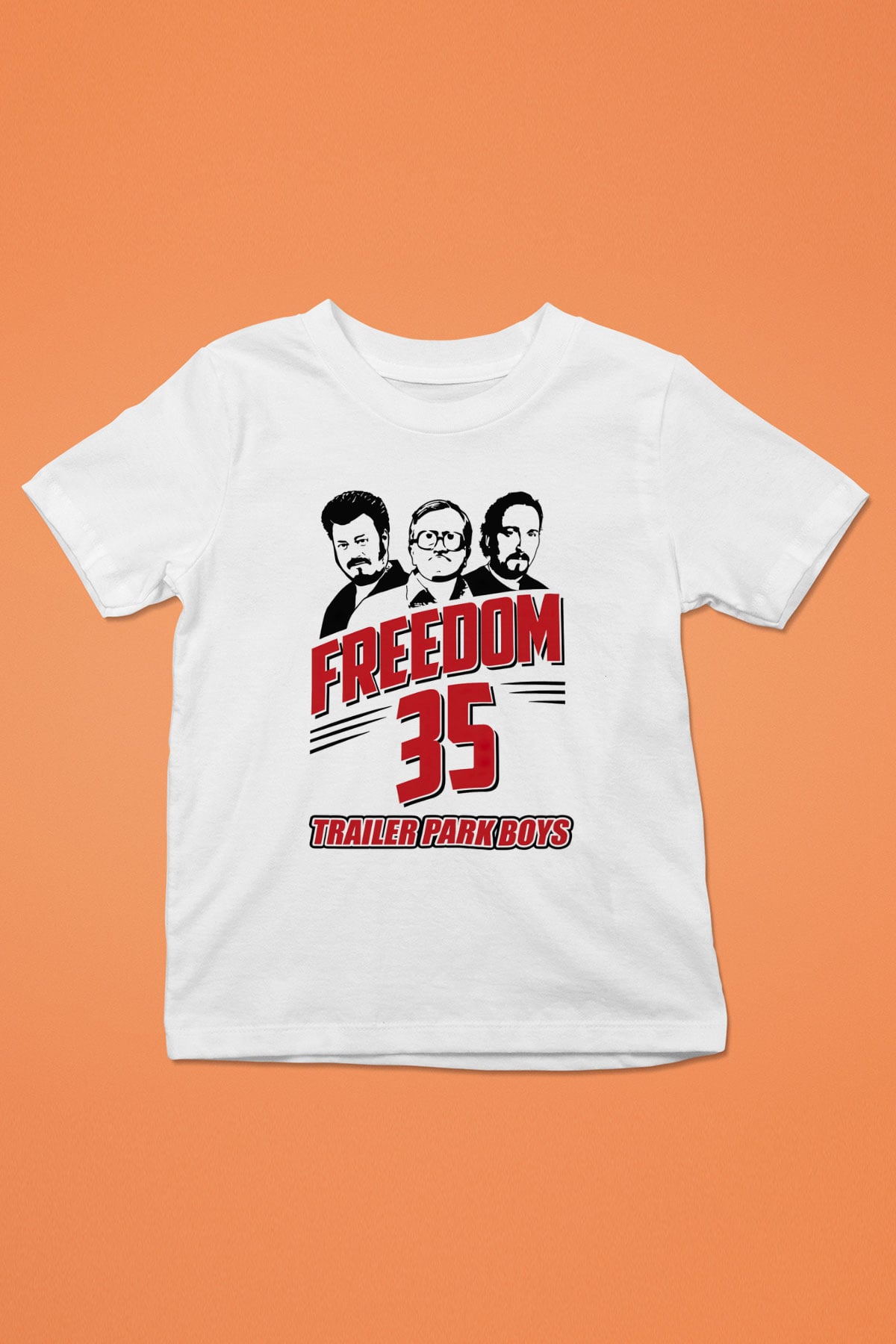 Trailer Park Boys Baskılı Beyaz Unisex Çocuk Tişört