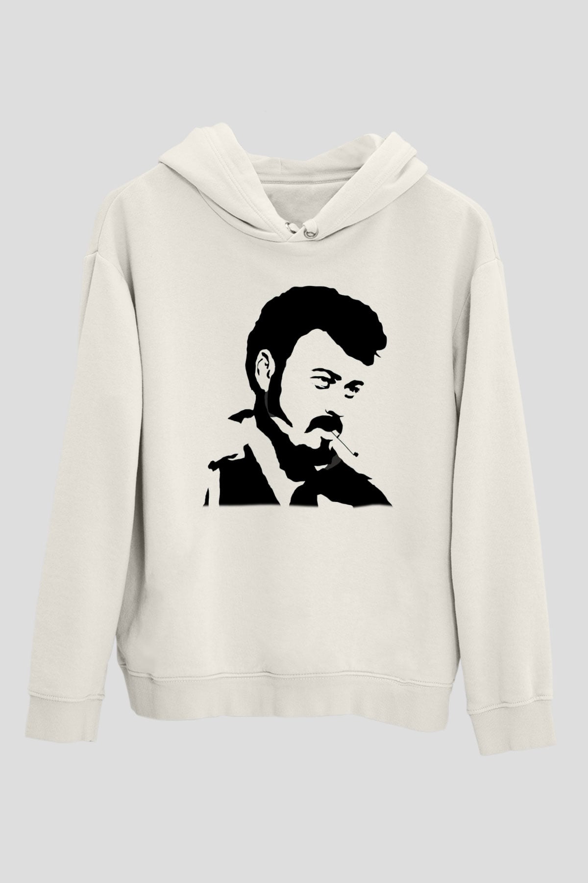 Trailer Park Boys Beyaz Unisex Kapşonlu Sweatshirt