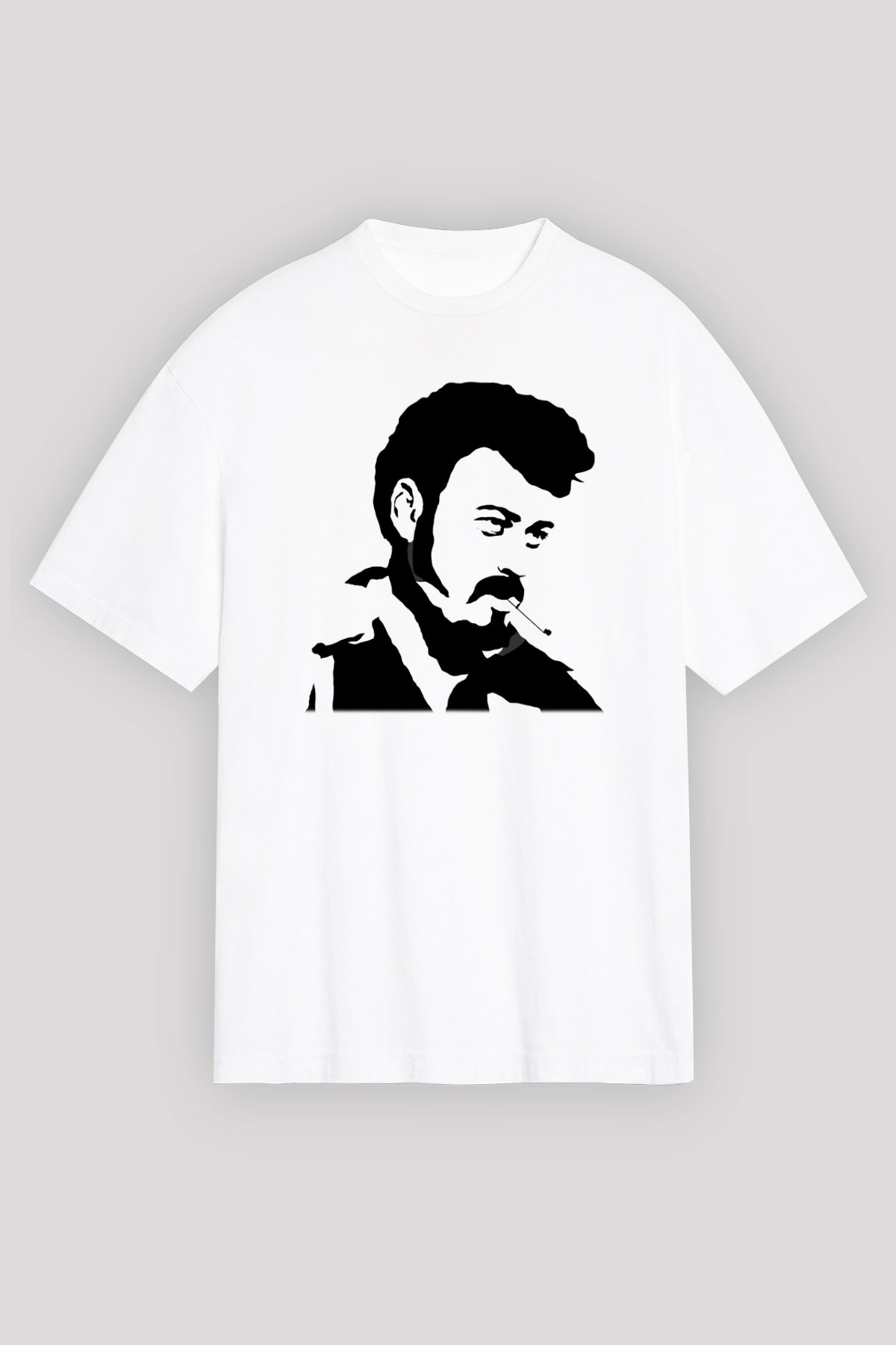 Trailer Park Boys Beyaz Unisex Oversize Tişört T-Shirt