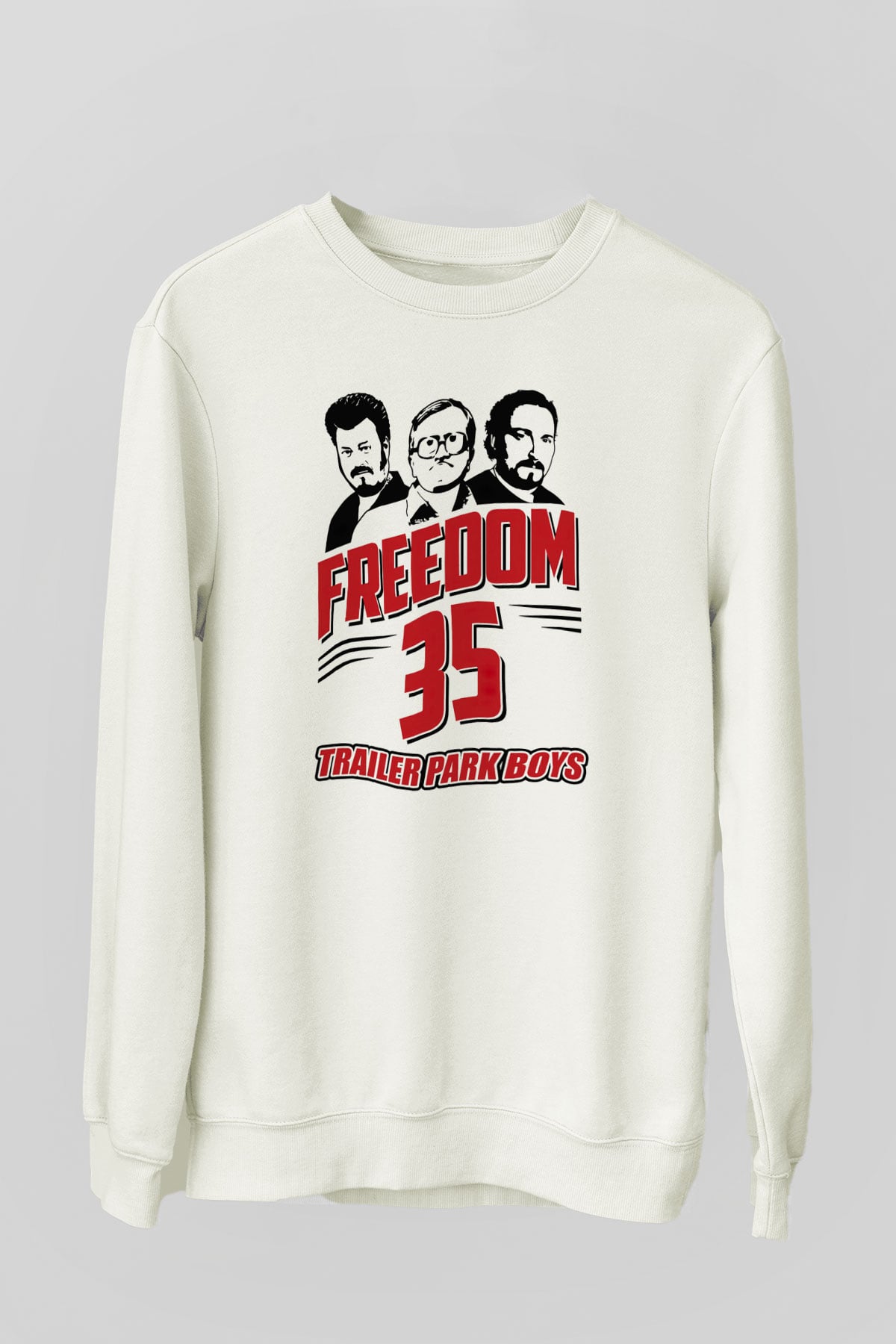 Trailer Park Boys Beyaz Unisex Sweatshirt