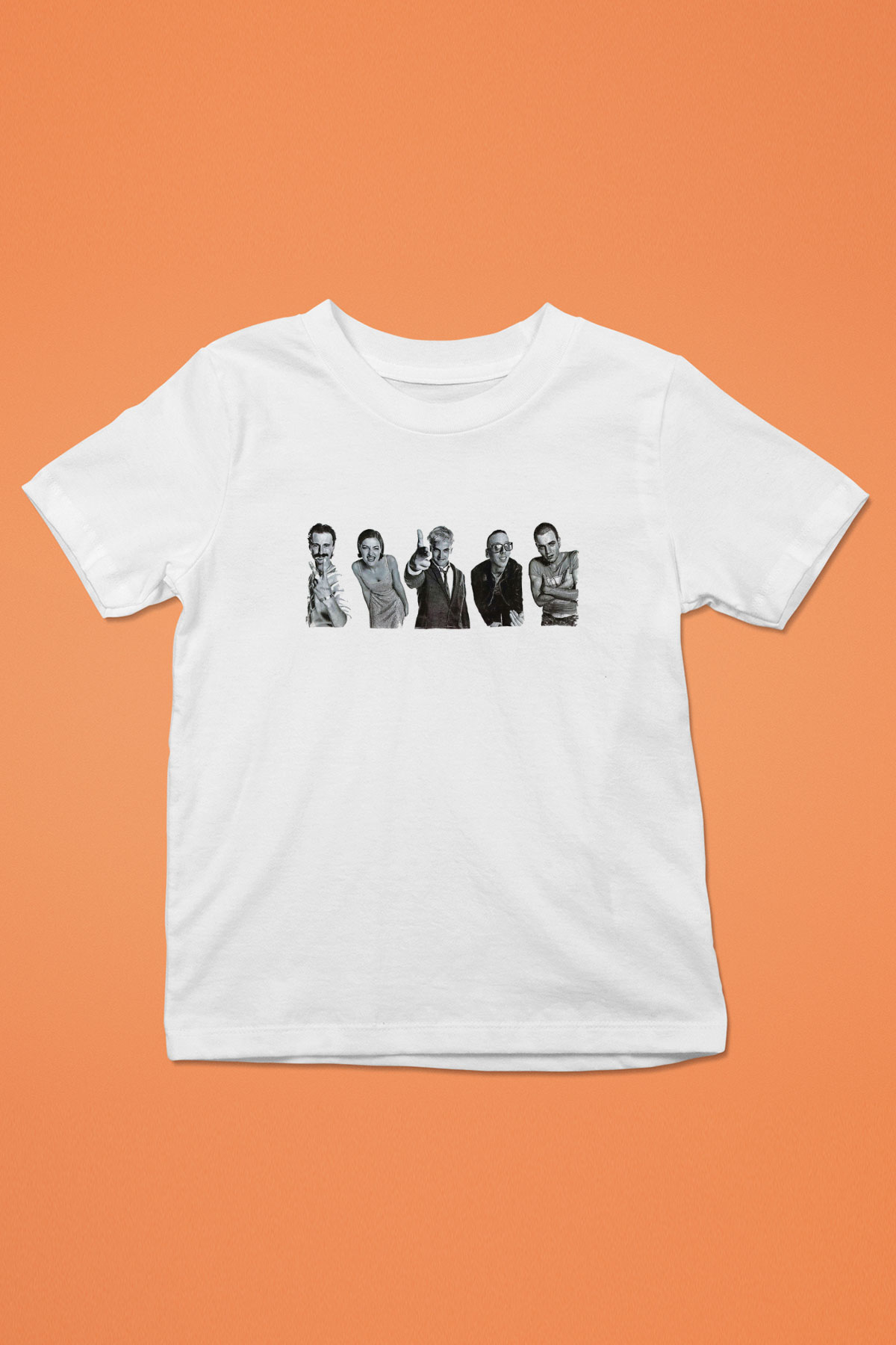 Trainspotting Baskılı Beyaz Unisex Beyaz Çocuk Tişört - Tshirt