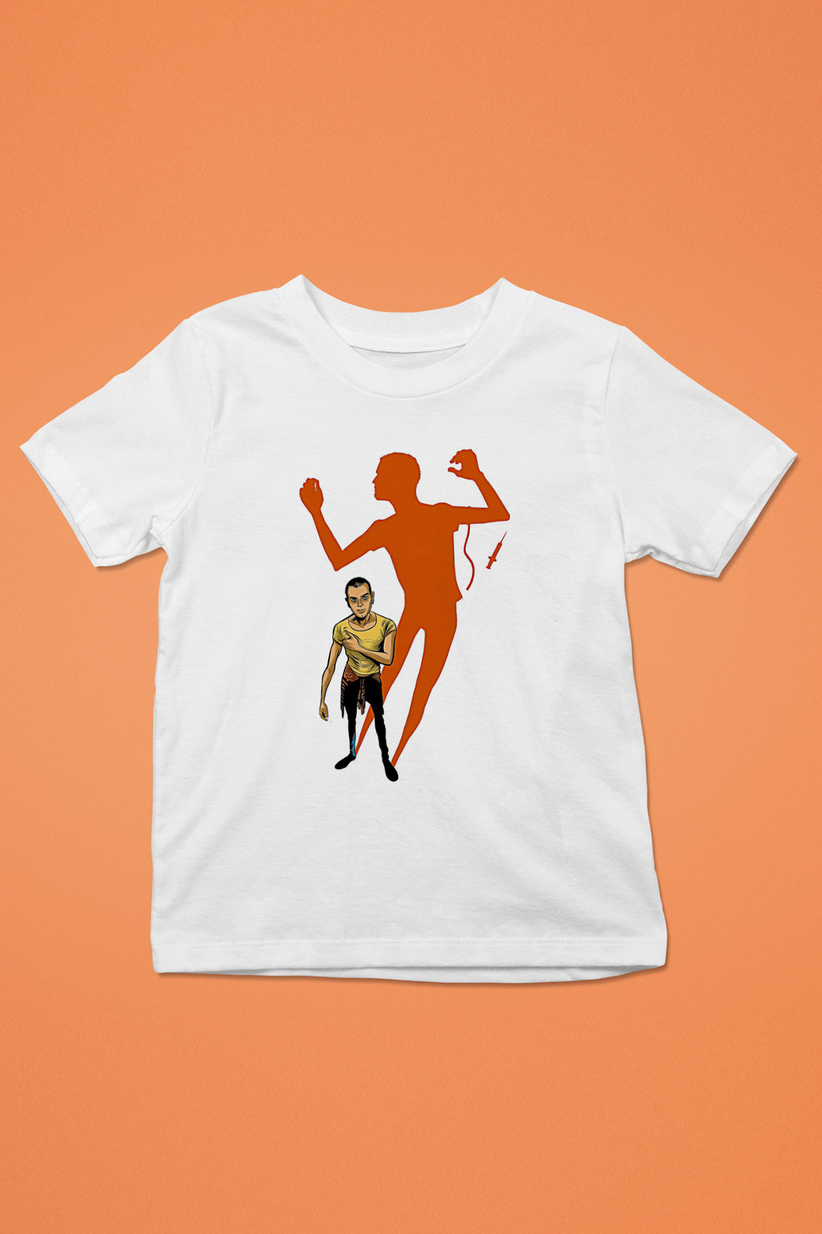Trainspotting Baskılı Beyaz Unisex Beyaz Çocuk Tişört - Tshirt