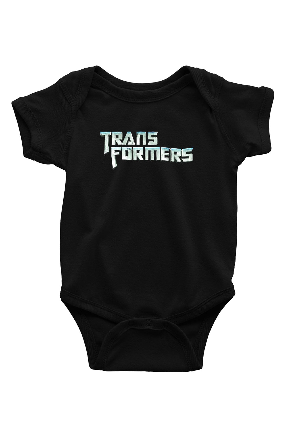 Transformers Tv Baskılı Siyah Bebek Body - Zıbın