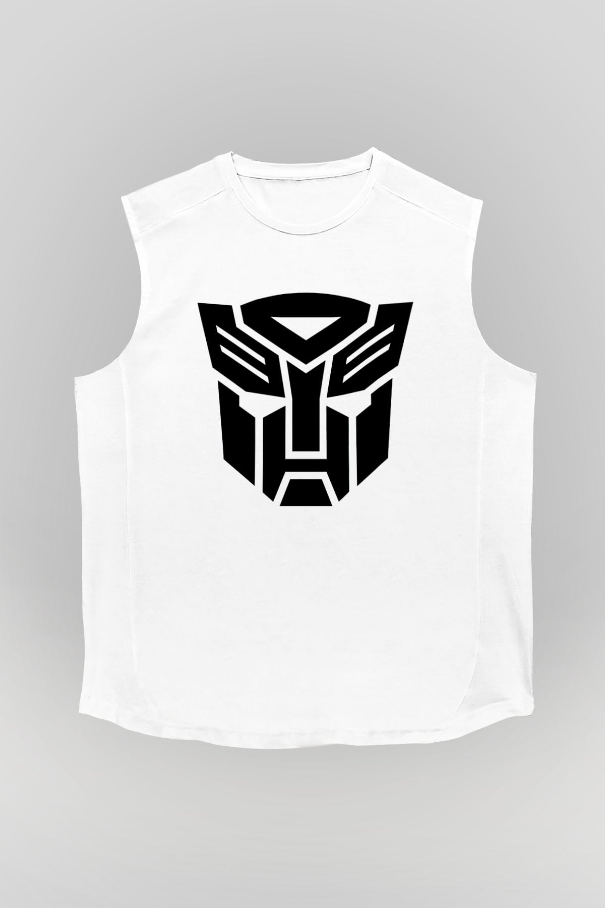 Transformers Tv Beyaz Unisex Kolsuz Tişört