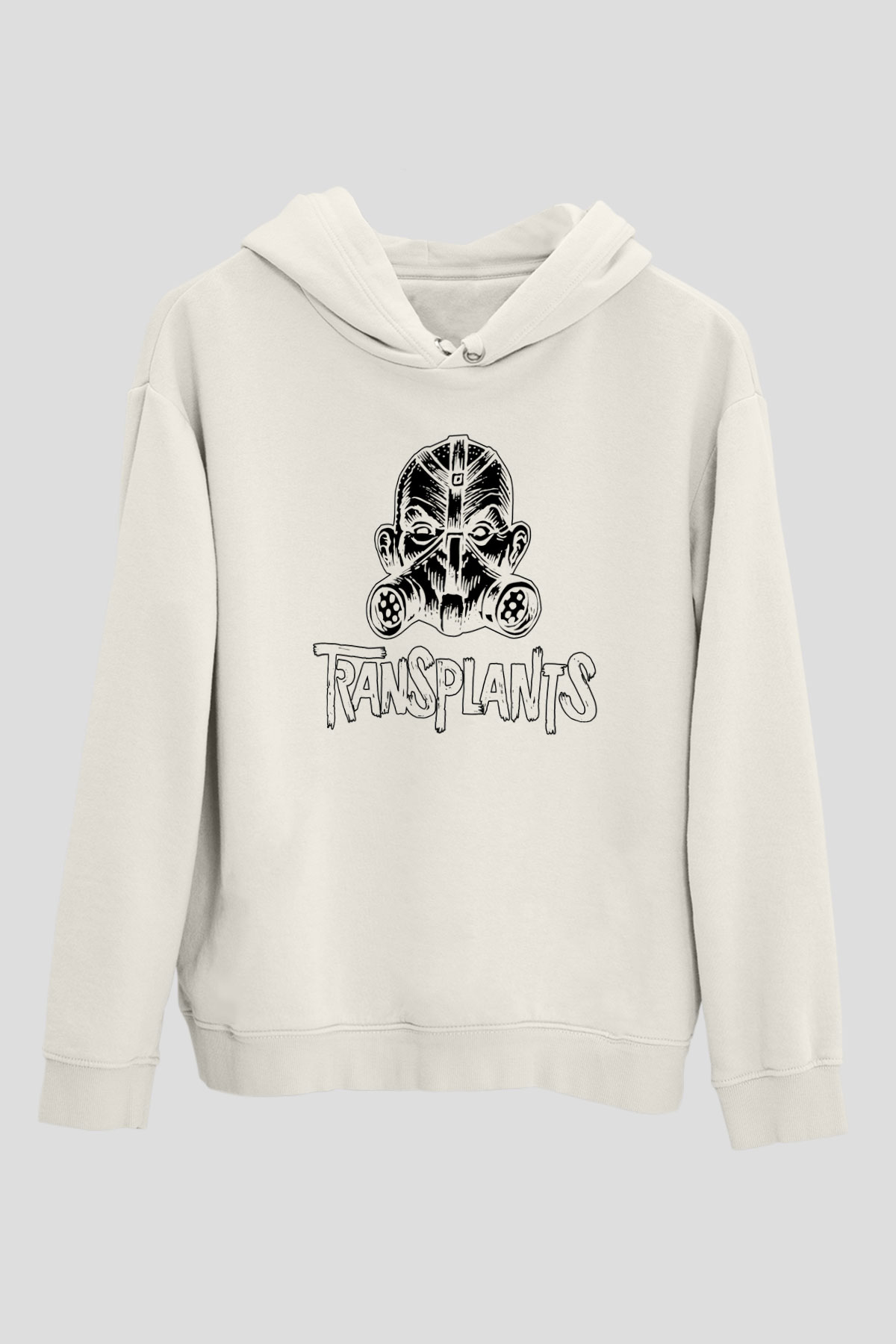 Transplants Beyaz Unisex Hoodie