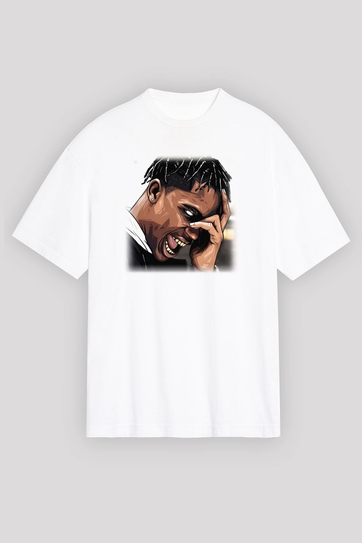 Travis Scott Beyaz Unisex Oversize Tişört T-Shirt