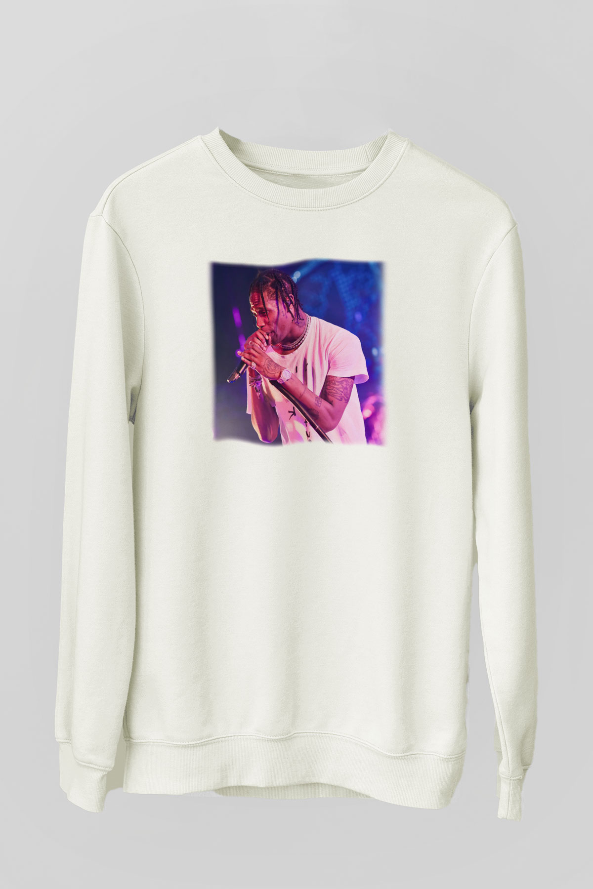 Travis Scott Beyaz Unisex Sweatshirt
