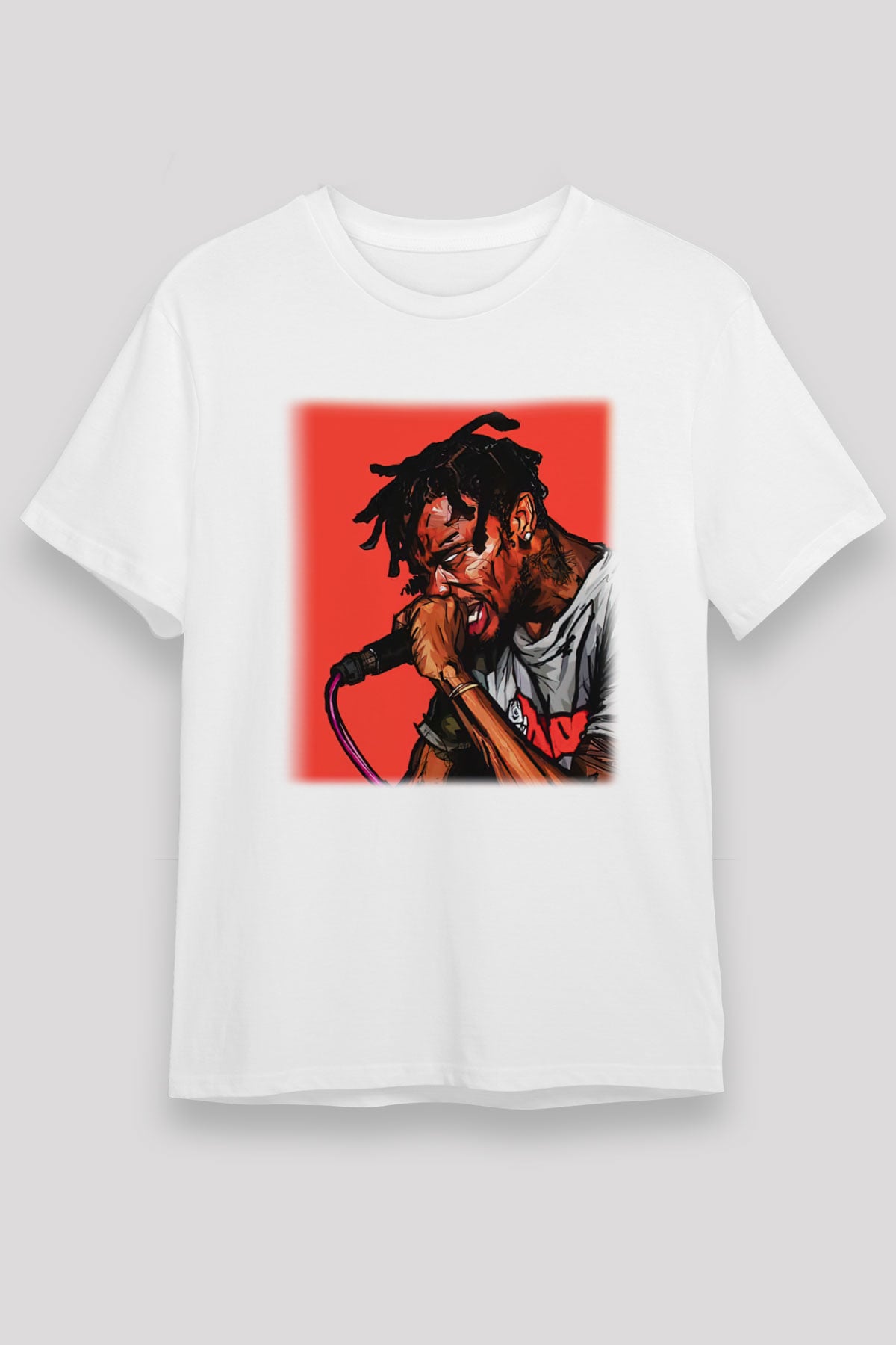 Travis Scott Beyaz Unisex Tişört T-Shirt - TişörtFabrikası
