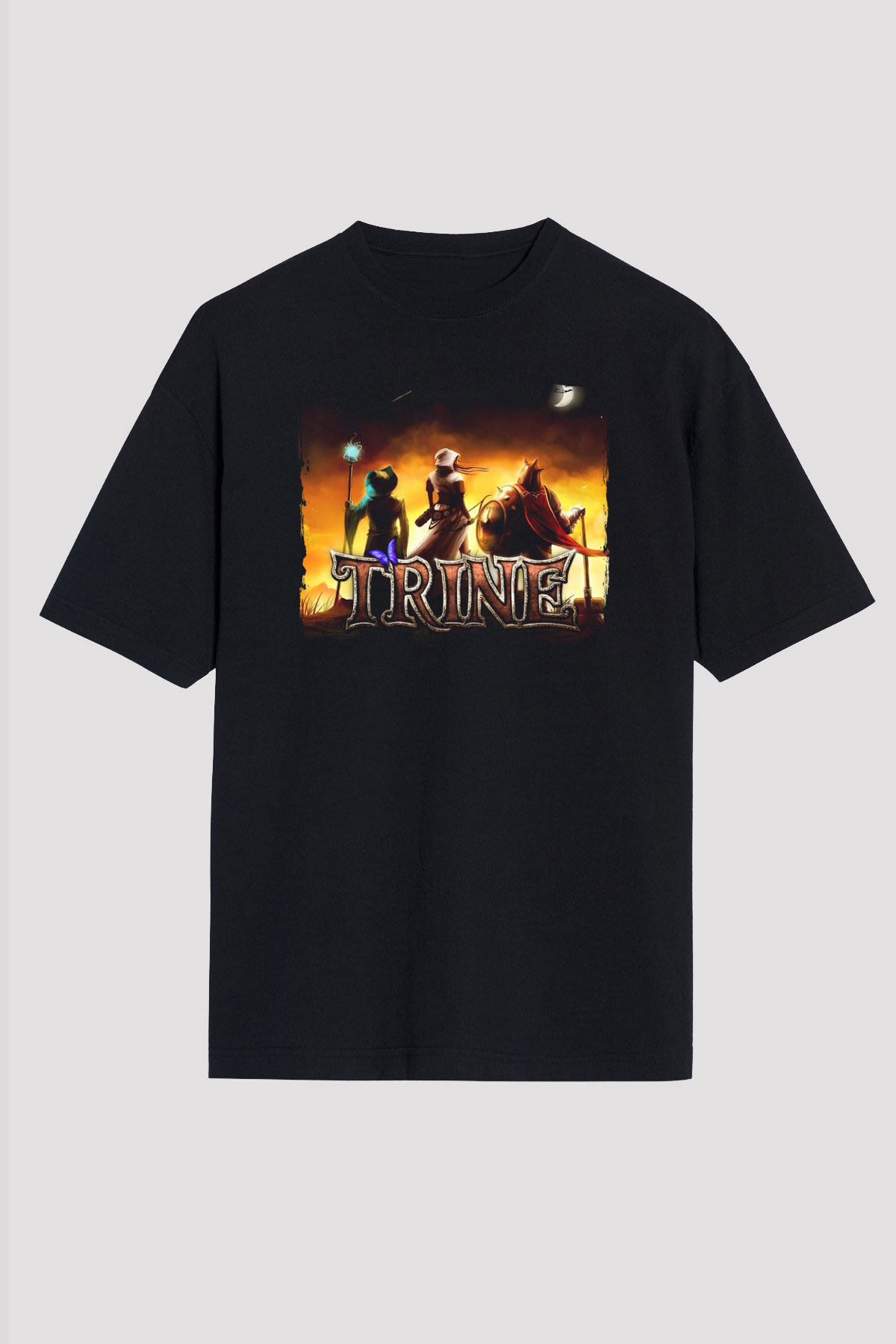 Trine Siyah Unisex Tişört T-Shirt