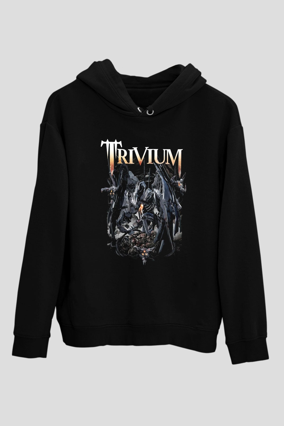 Trivium Siyah Unisex Kapşonlu Sweatshirt