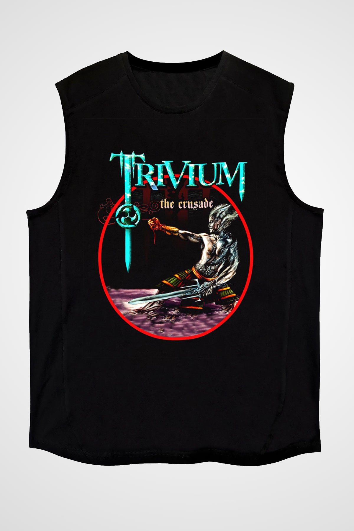 Trivium Siyah Unisex Kolsuz Tişört