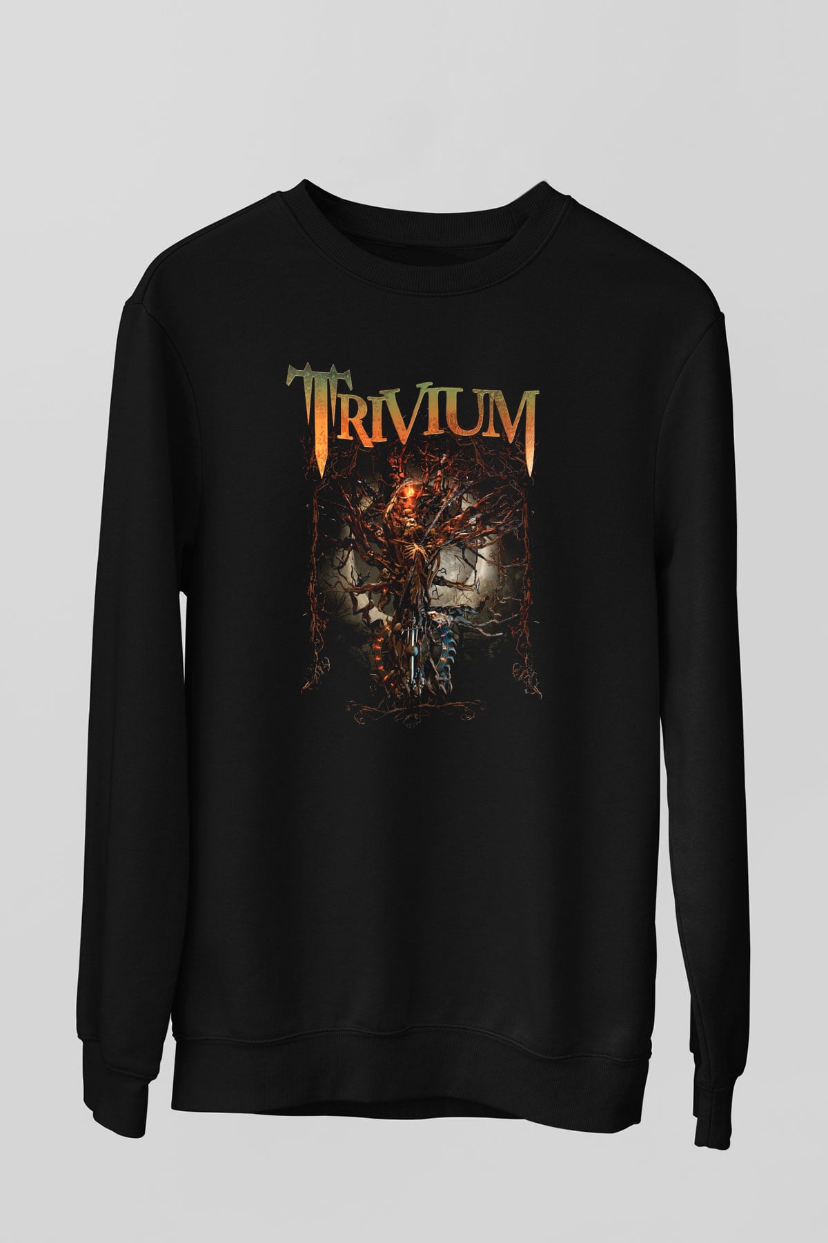 Trivium Siyah Unisex Sweatshirt