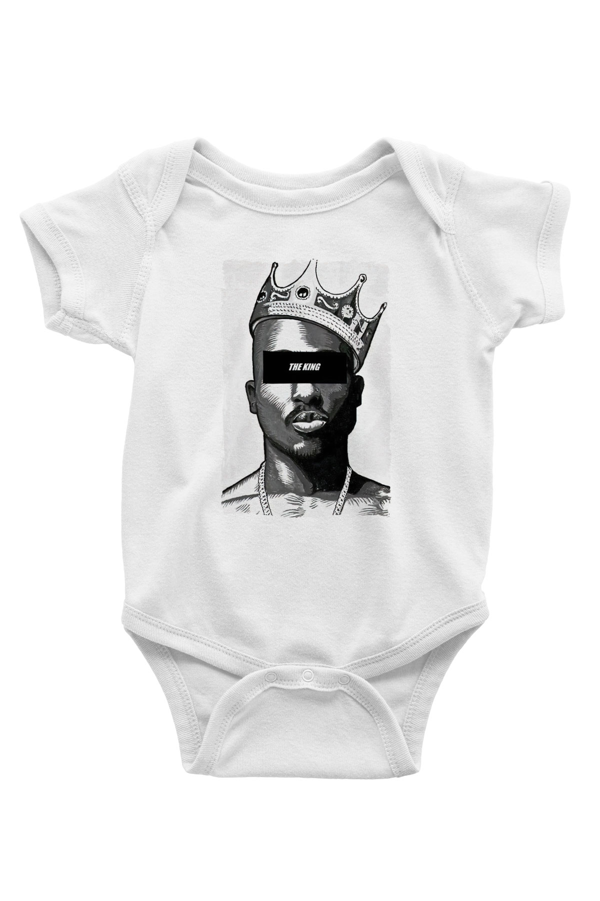 Tupac Shakur Beyaz Bebek Body - Zıbın