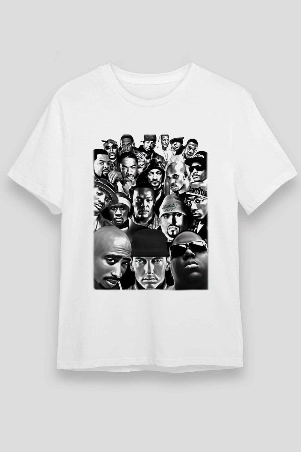 Tupac Shakur Beyaz Unisex Tişört T-Shirt - TişörtFabrikası
