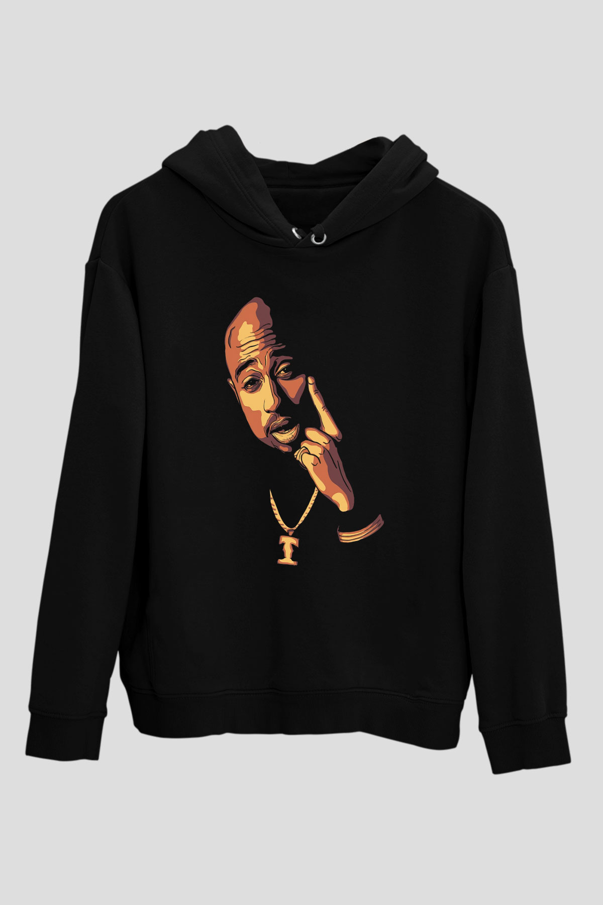 Tupac Shakur Siyah Unisex Hoodie