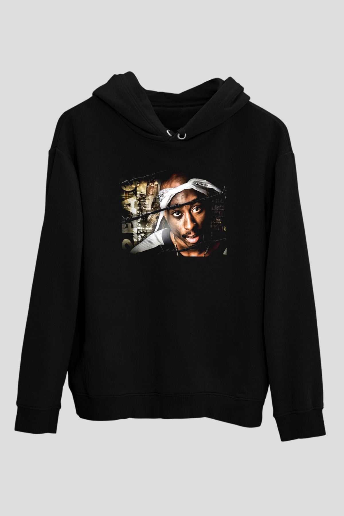 Tupac Shakur Siyah Unisex Hoodie