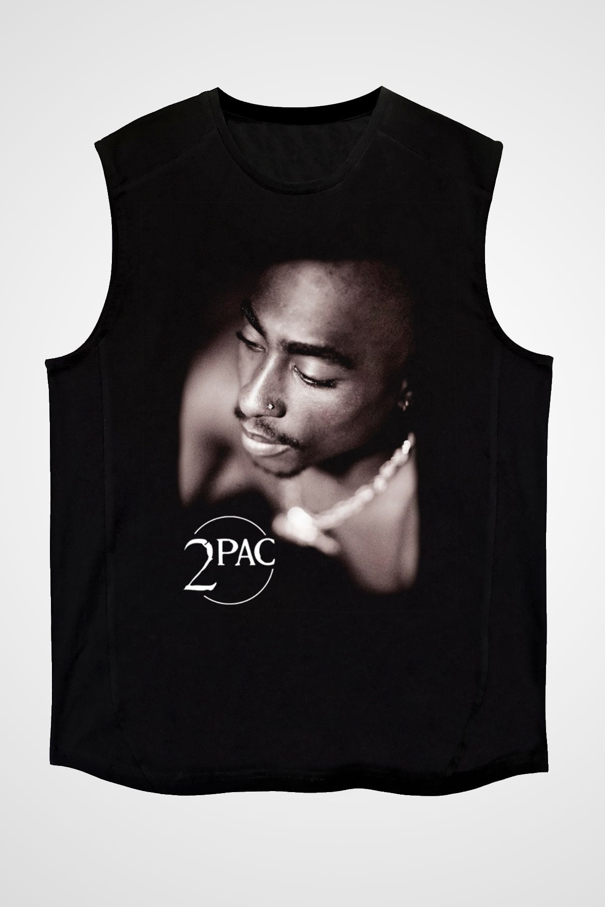 Tupac Shakur Siyah Unisex Kolsuz Tişört