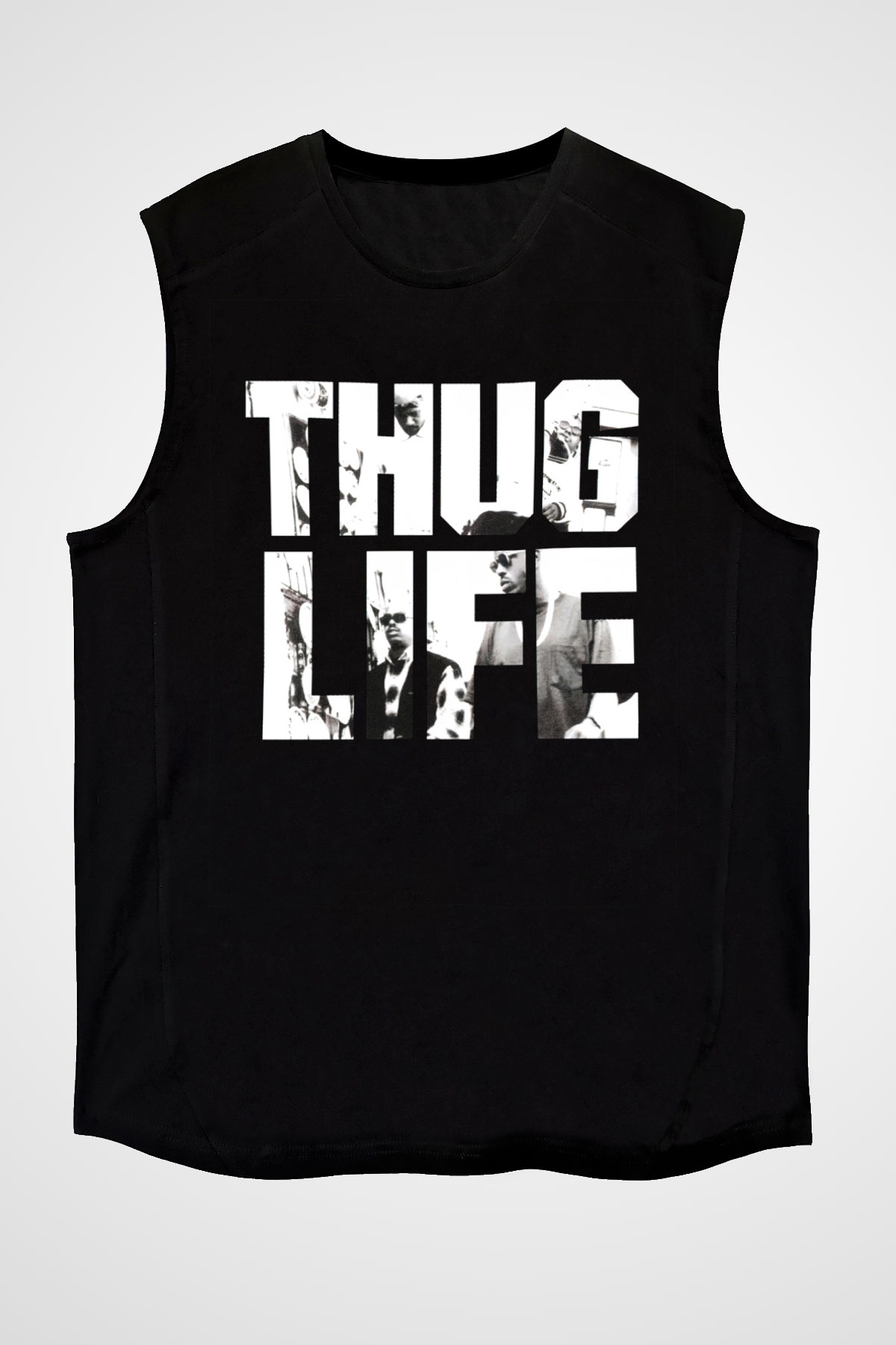 Tupac Shakur Siyah Unisex Kolsuz Tişört