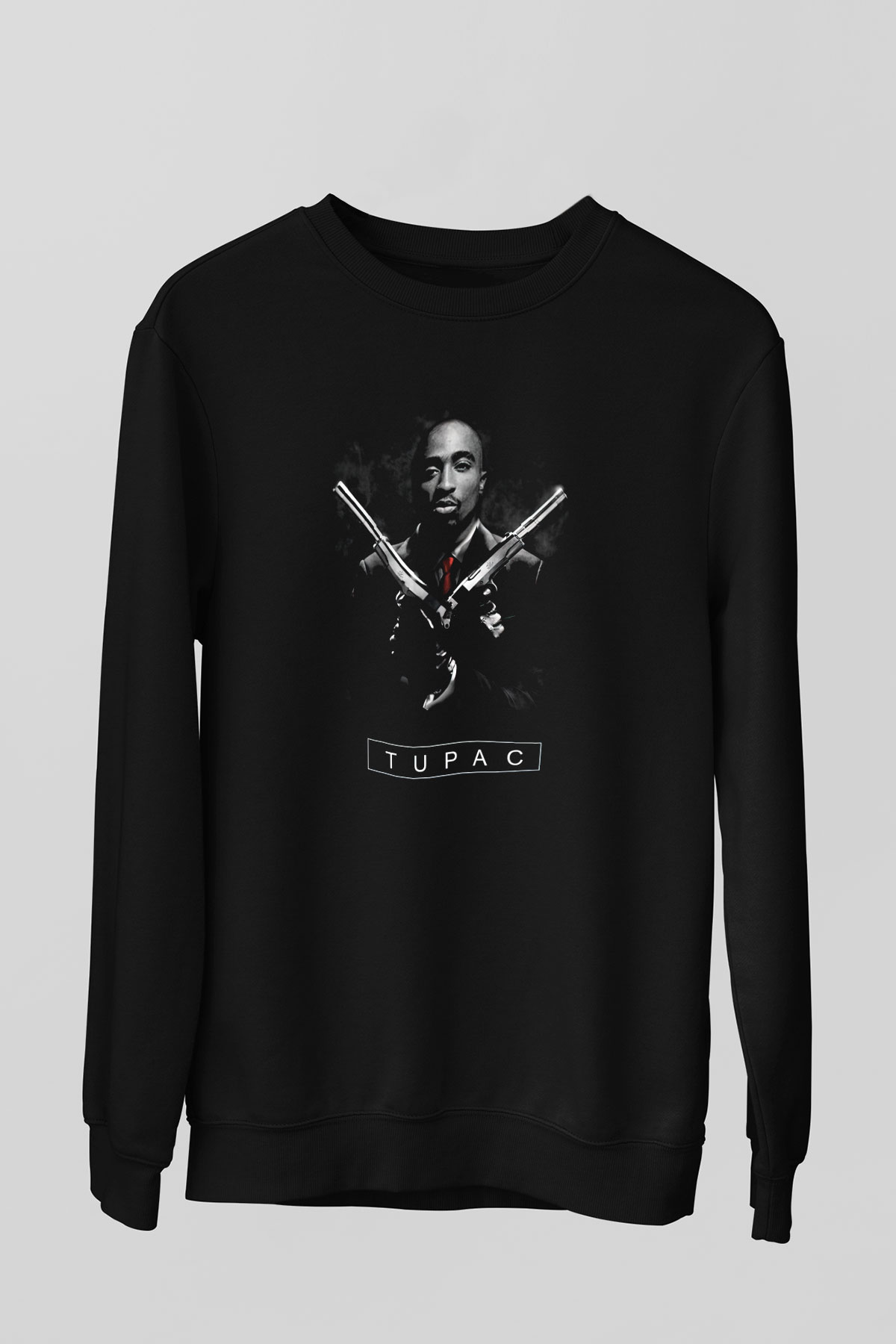 Tupac Shakur Siyah Unisex Sweatshirt