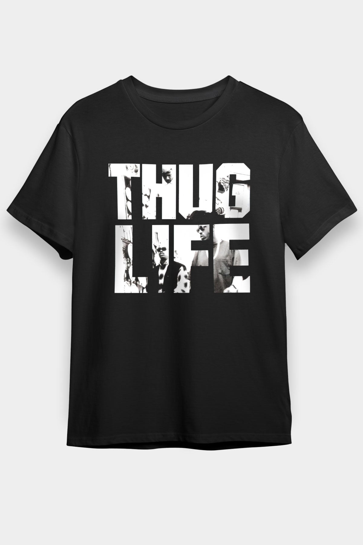 Tupac Shakur Siyah Unisex Tişört T-Shirt - TişörtFabrikası