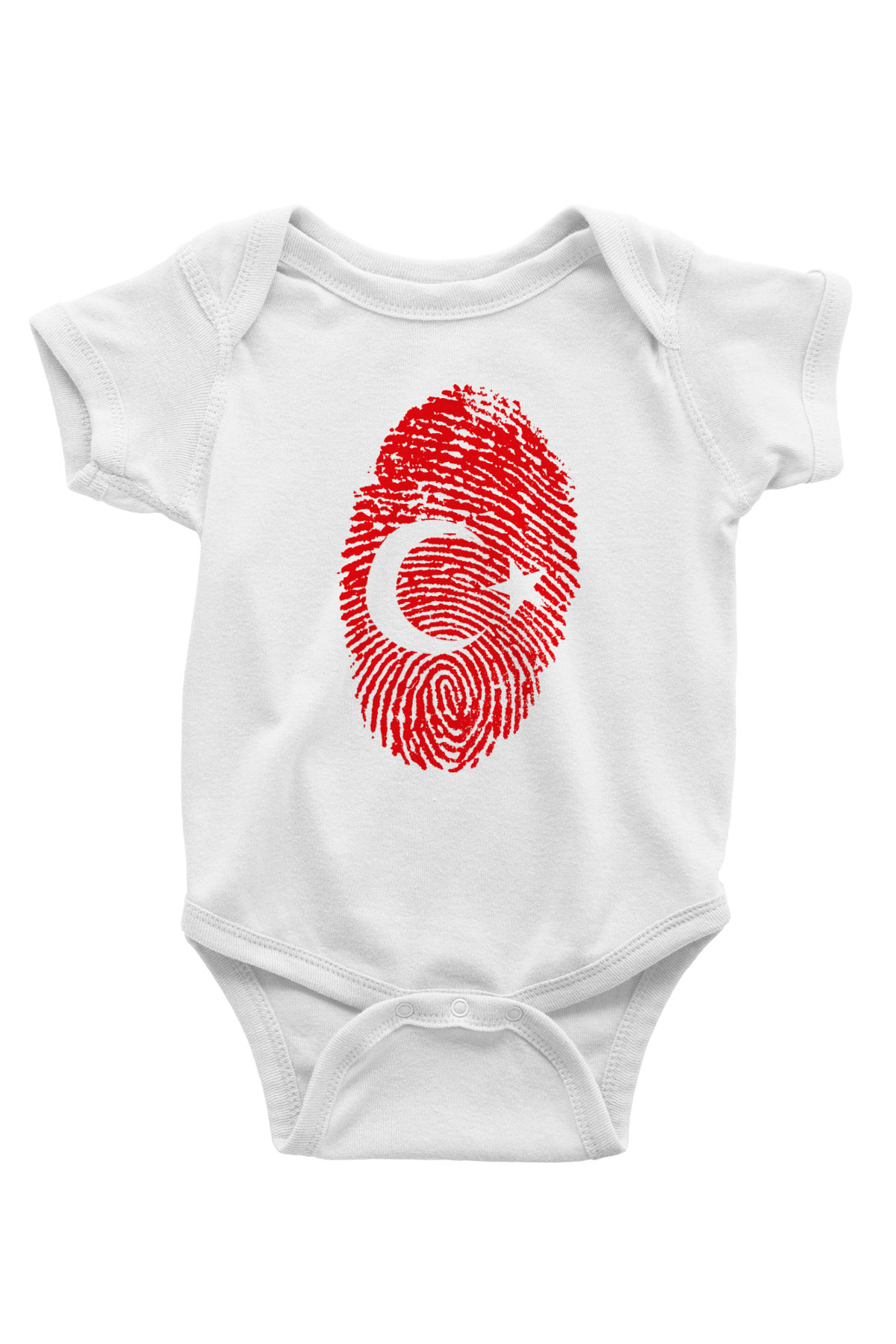 Türkiye Baskılı Beyaz Unisex Bebek Body - Zıbın