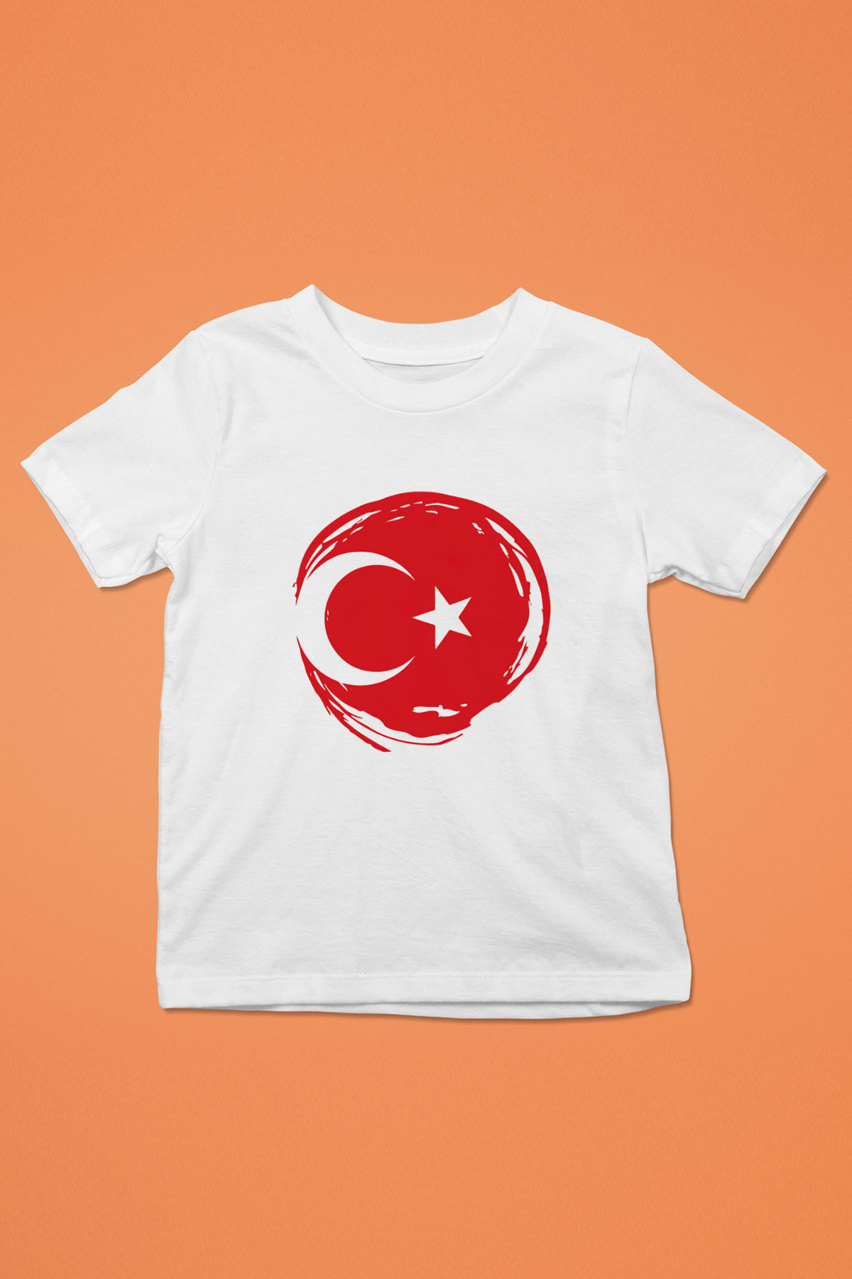 Türkiye Baskılı Beyaz Unisex Çocuk Tişört