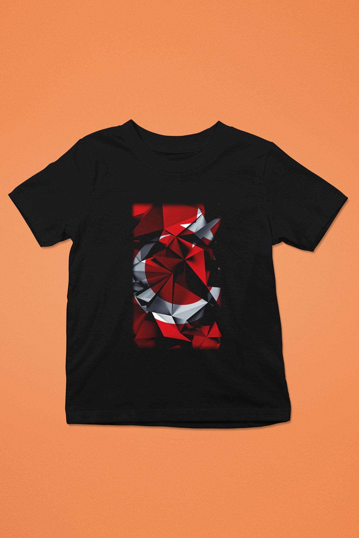 Türkiye Baskılı Siyah Unisex Çocuk Tişört
