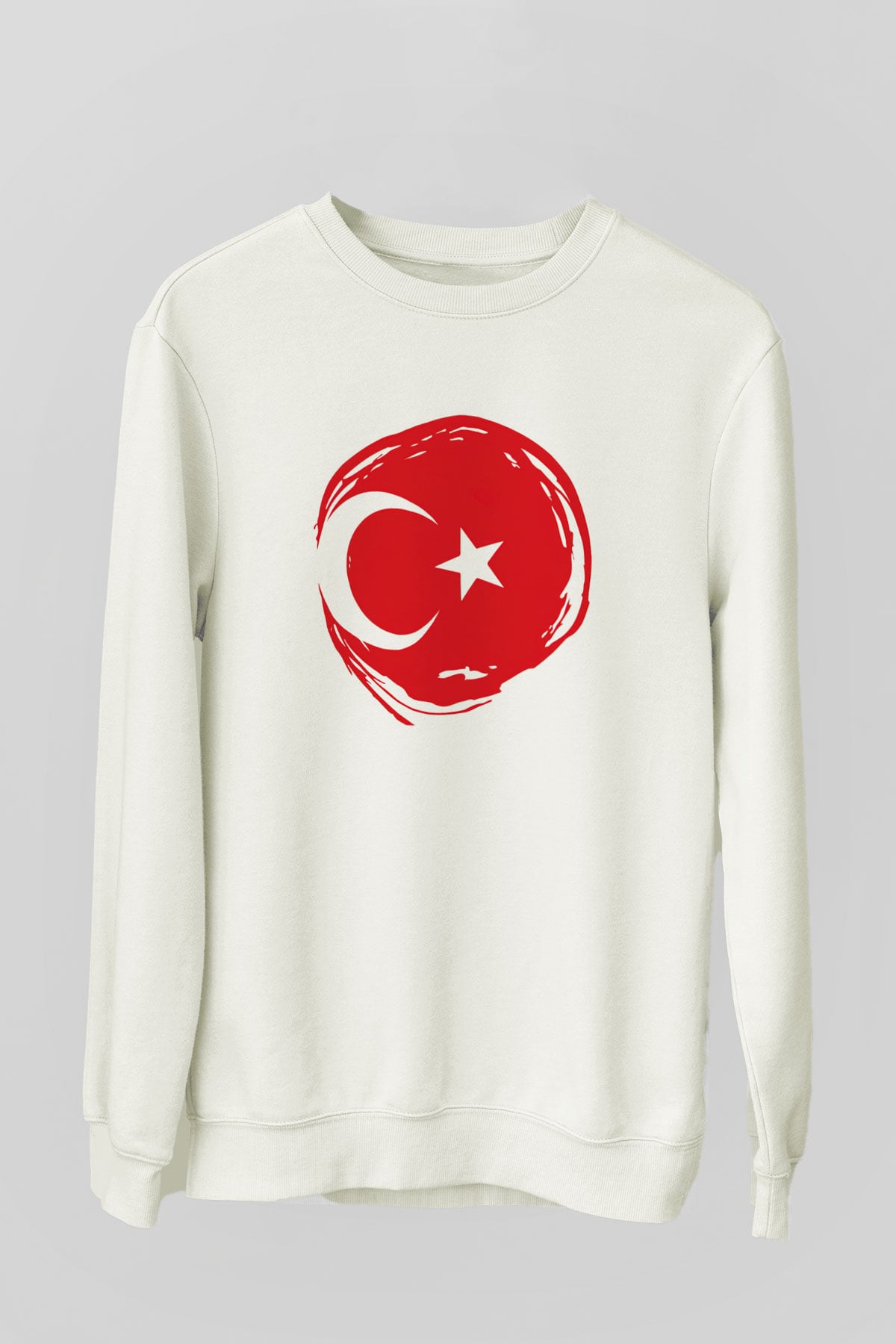 Türkiye Beyaz Unisex Sweatshirt
